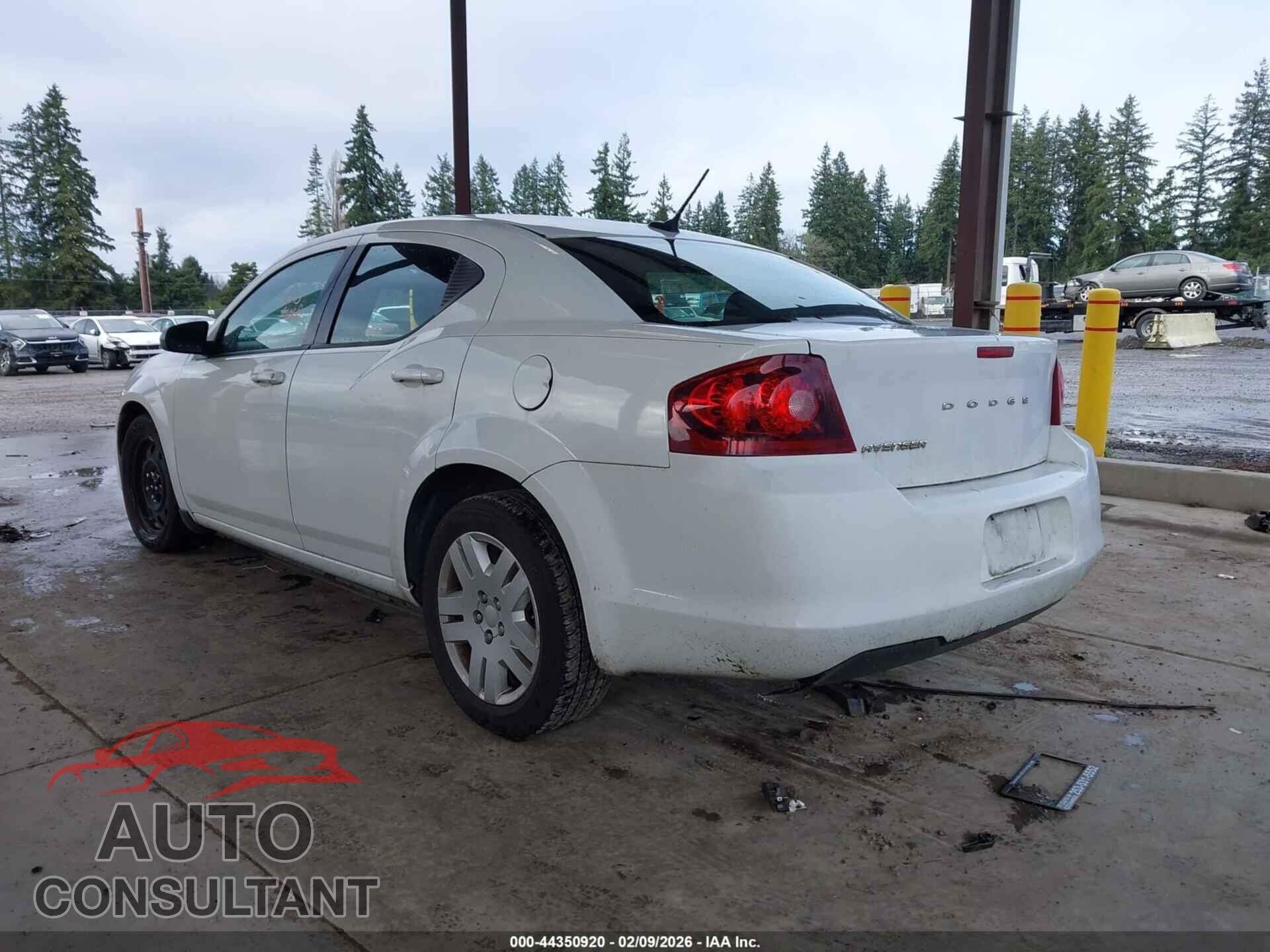 DODGE AVENGER 2012 - 1C3CDZAB0CN177228
