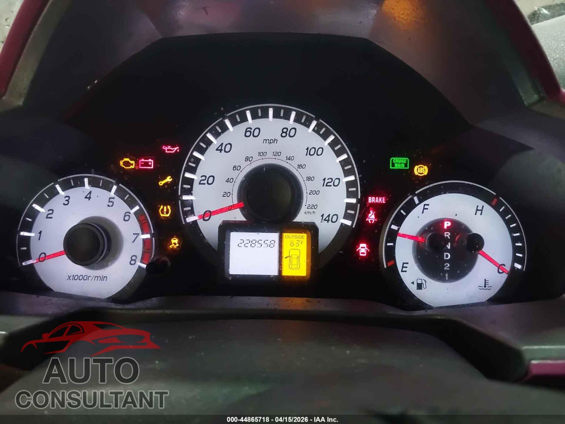 HONDA PILOT 2012 - 5FNYF4H57CB006747