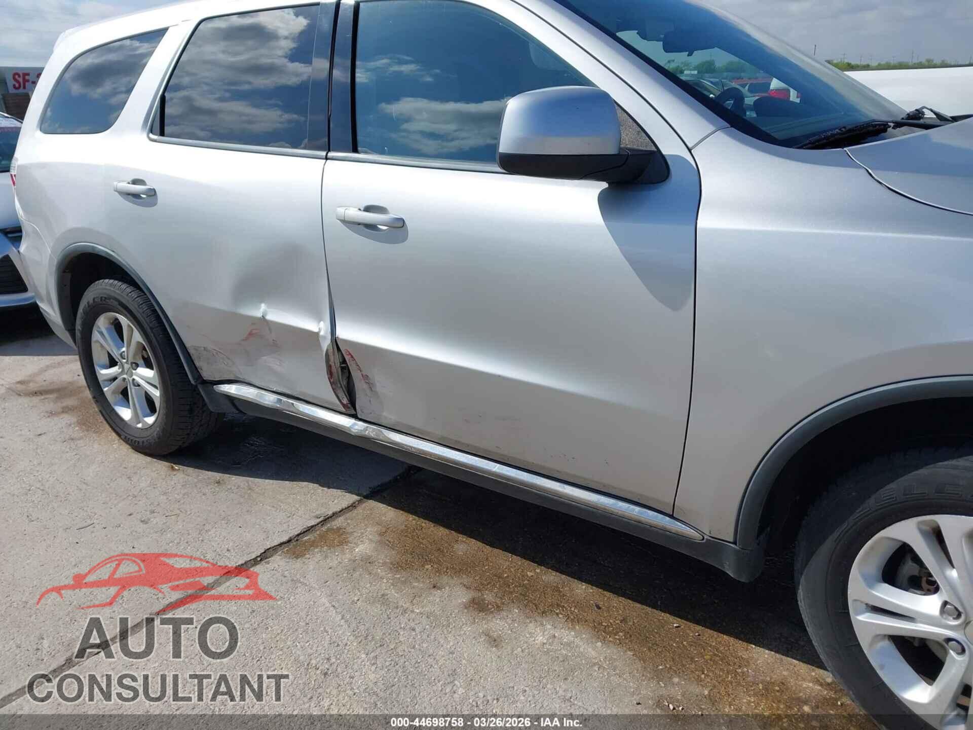 DODGE DURANGO 2012 - 1C4RDHAG9CC308342