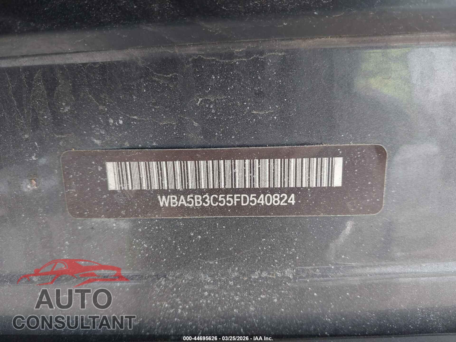 BMW 535I 2015 - WBA5B3C55FD540824