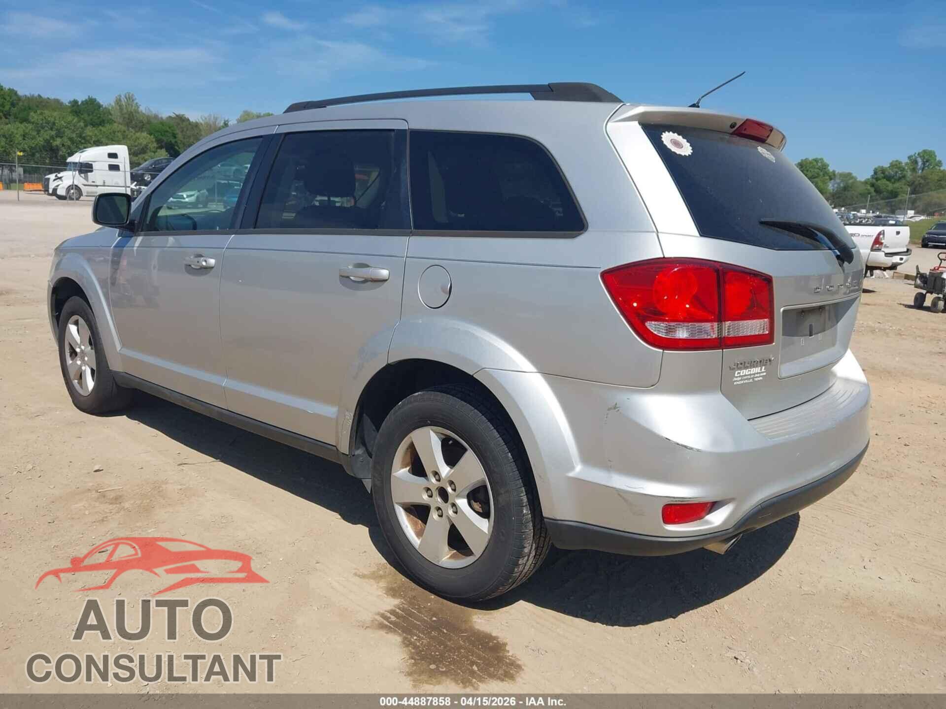 DODGE JOURNEY 2012 - 3C4PDCBG6CT206963