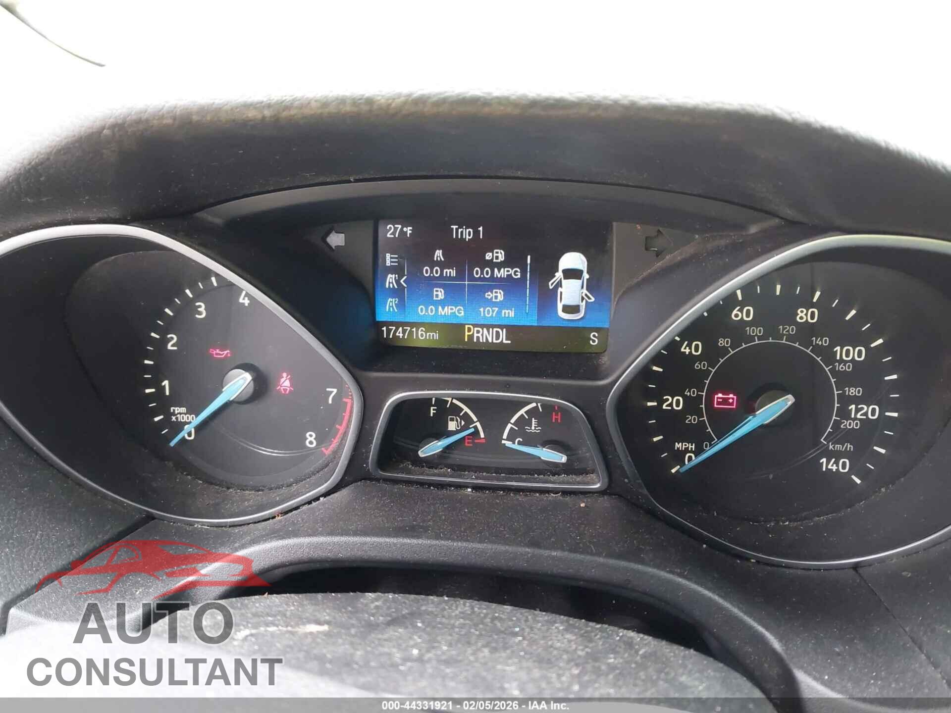 FORD FOCUS 2016 - 1FADP3F21GL272398