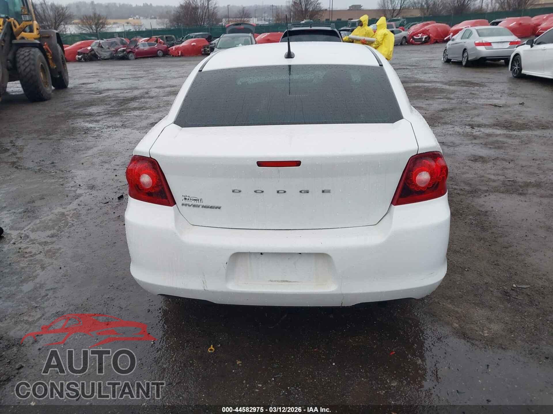 DODGE AVENGER 2013 - 1C3CDZAB4DN757163