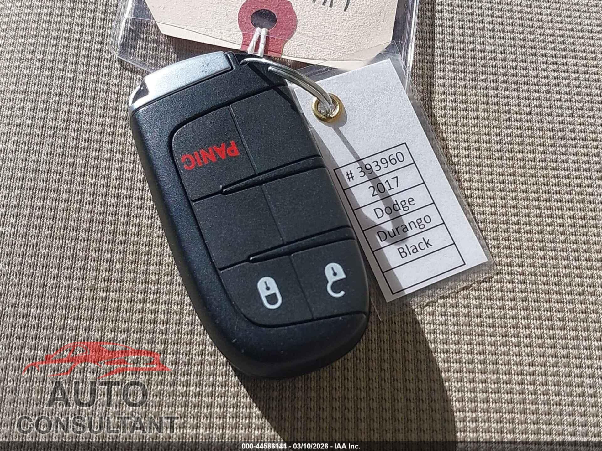 DODGE DURANGO 2017 - 1C4RDJAG4HC721106