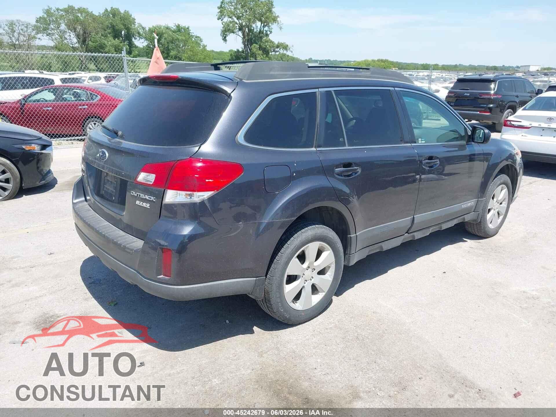 SUBARU OUTBACK 2012 - 4S4BRBCCXC3201953