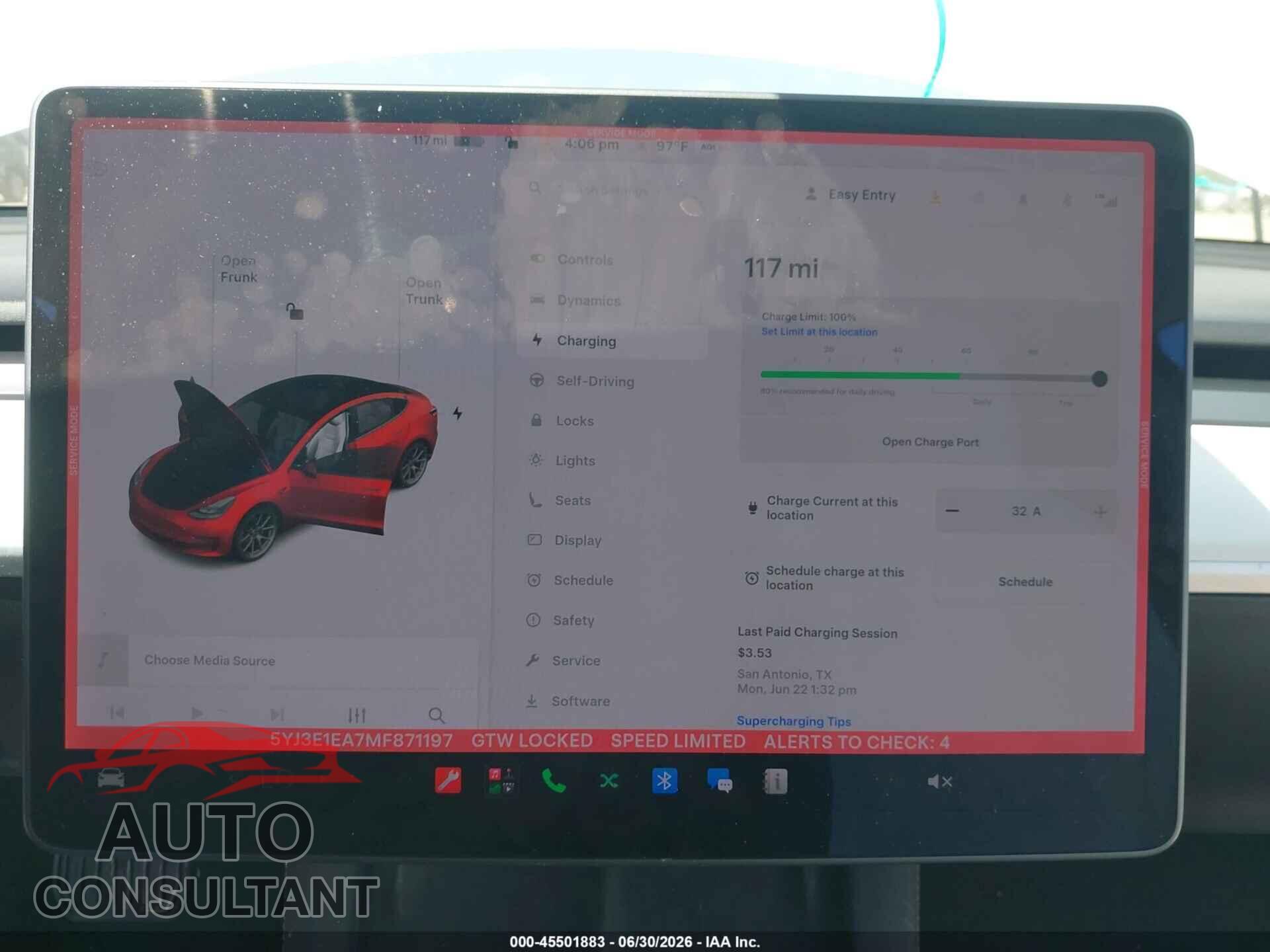 TESLA MODEL 3 2021 - 5YJ3E1EA7MF871197