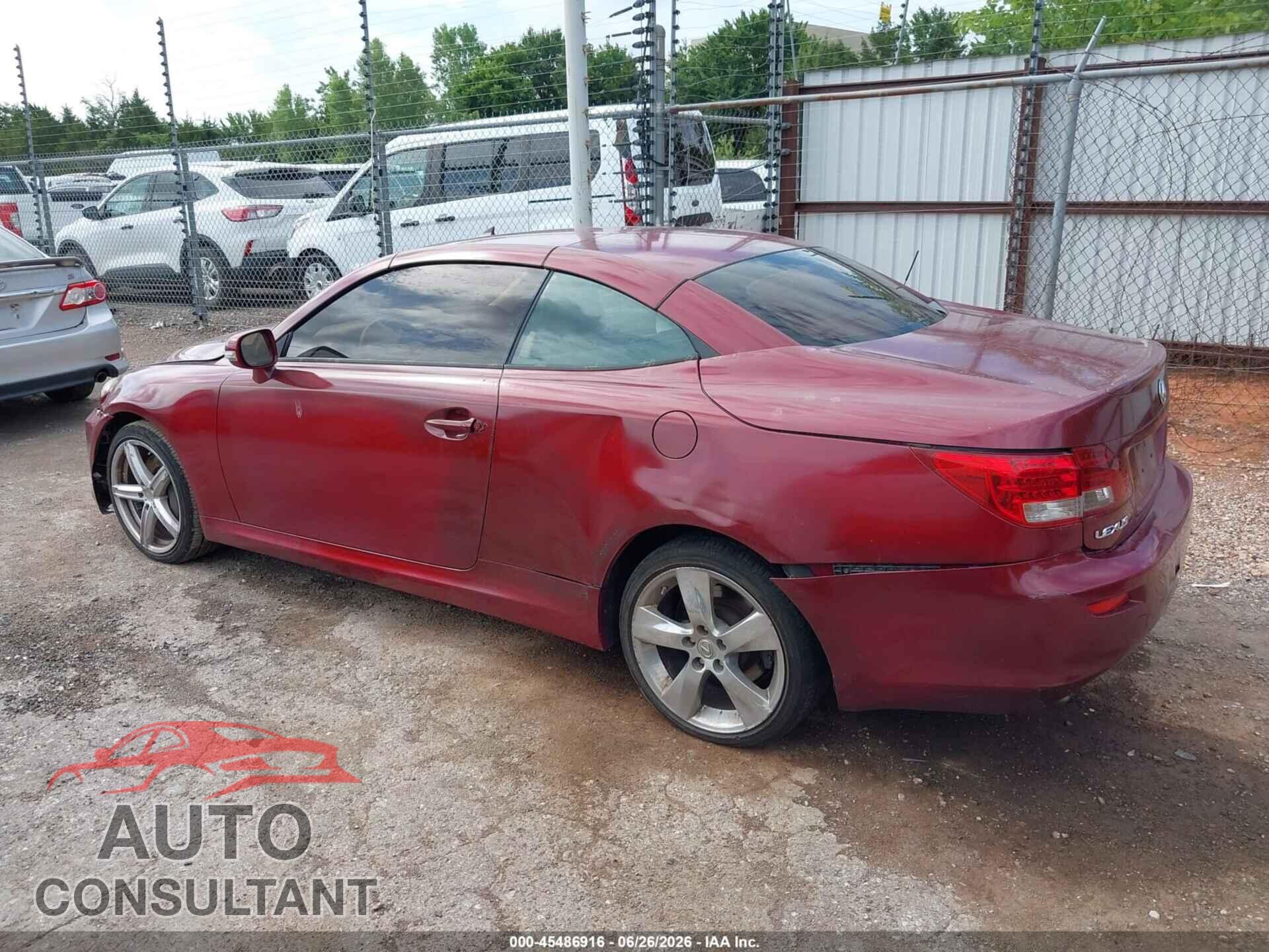 LEXUS IS 350C 2010 - JTHFE2C29A2501400