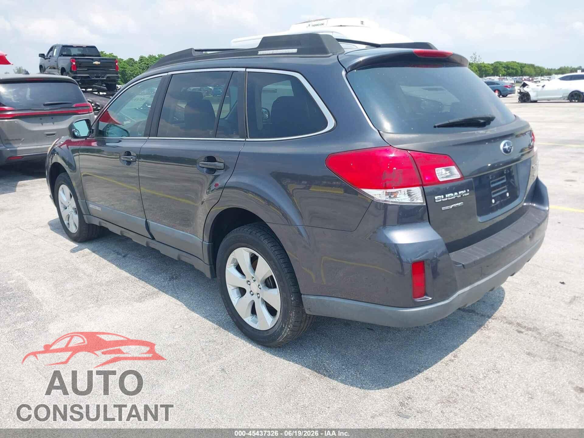SUBARU OUTBACK 2012 - 4S4BRBCC8C3277901
