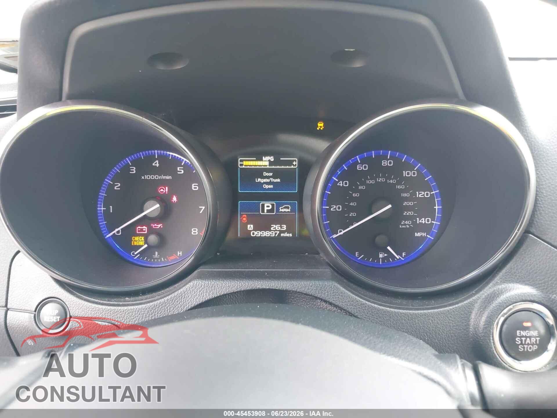 SUBARU OUTBACK 2015 - 4S4BSBLC3F3325362