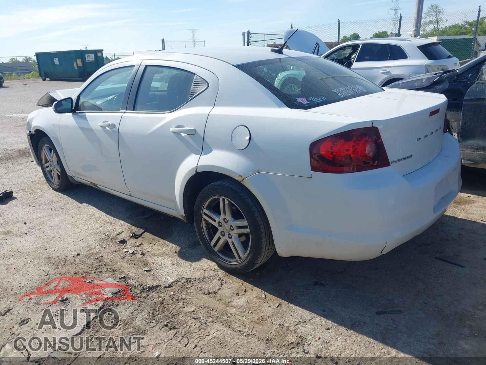 DODGE AVENGER 2012 - 1C3CDZCB6CN313746
