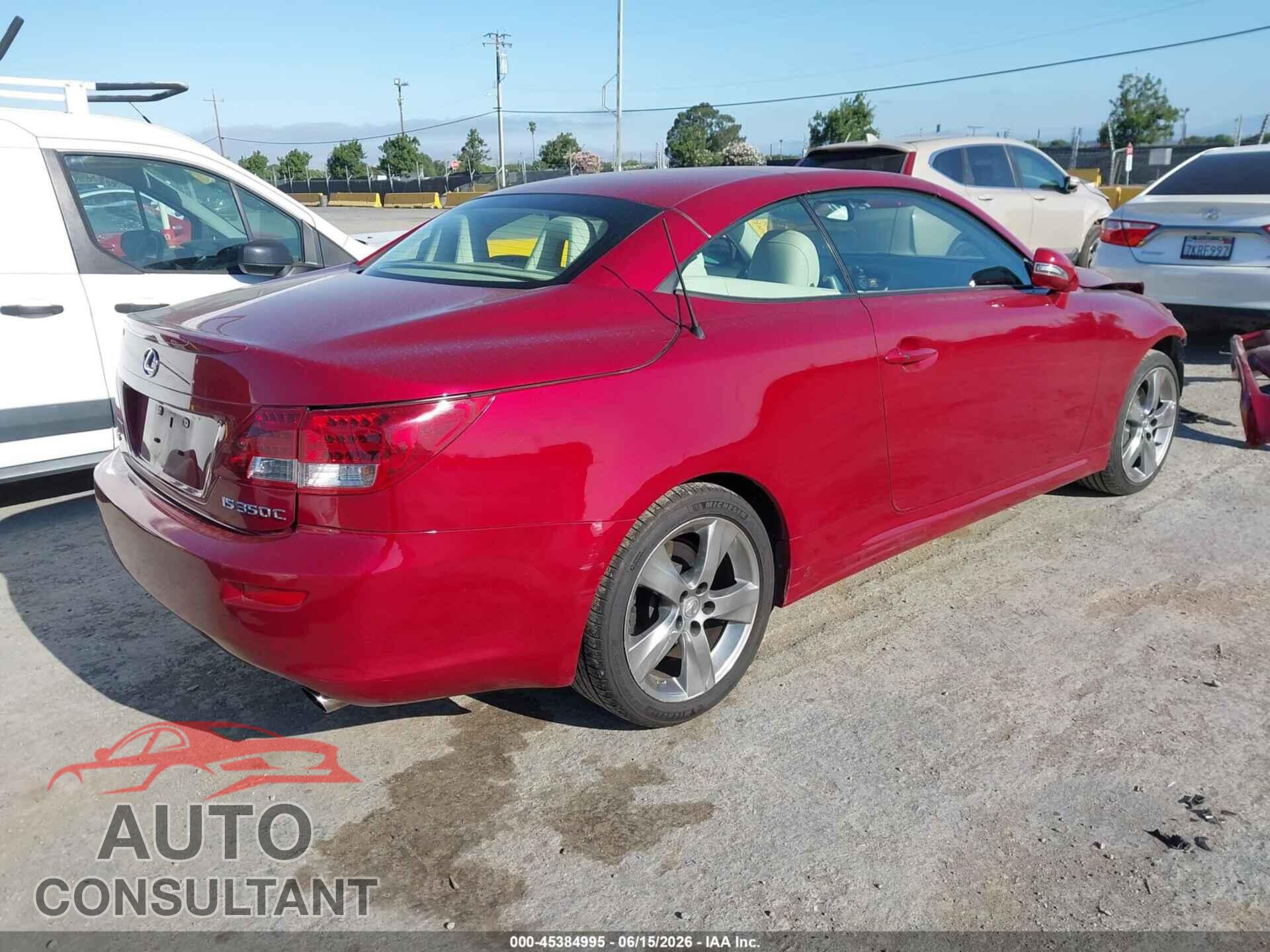 LEXUS IS 350C 2010 - JTHFE2C29A2500862