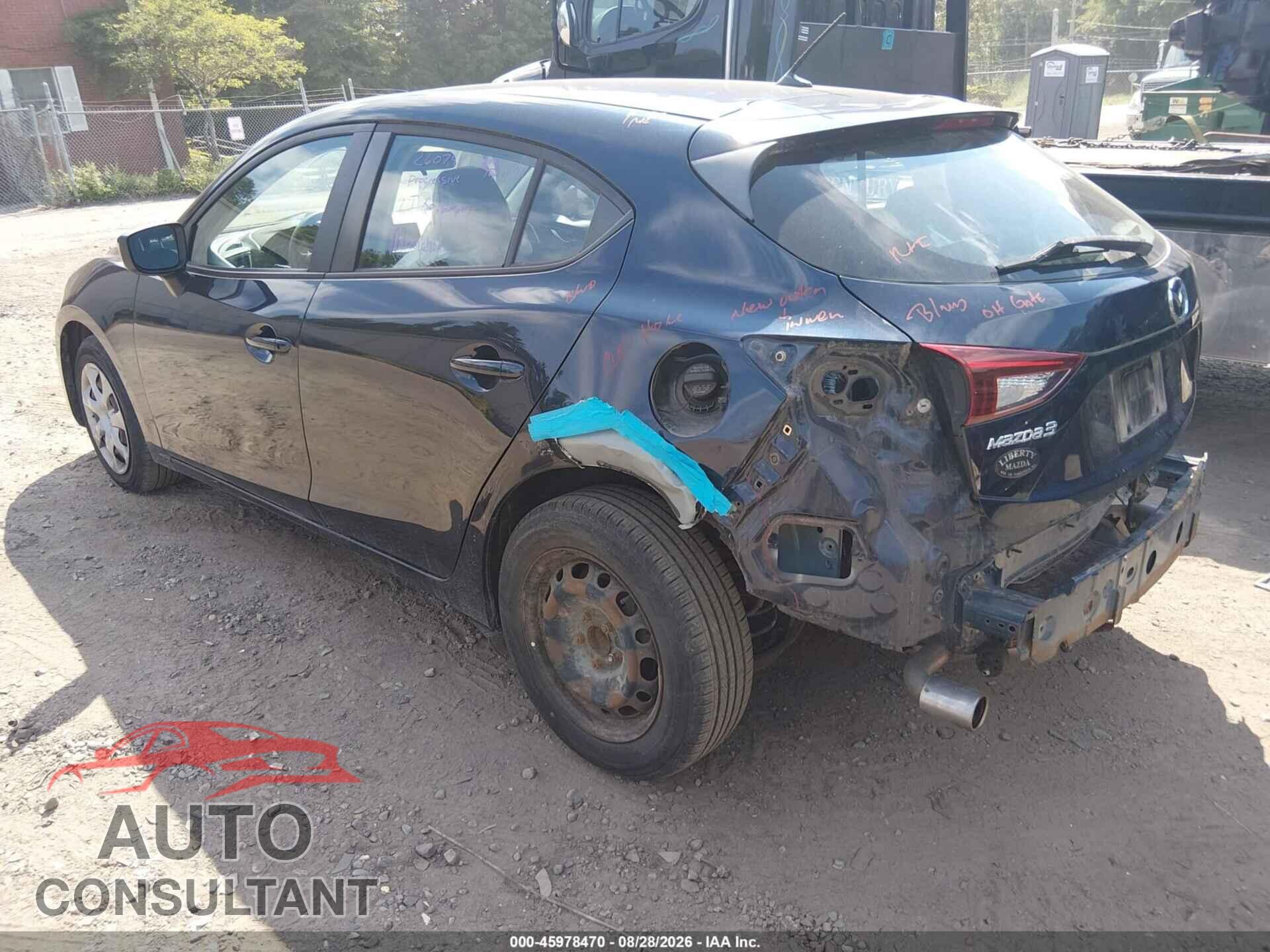 MAZDA MAZDA3 2014 - JM1BM1K73E1205648