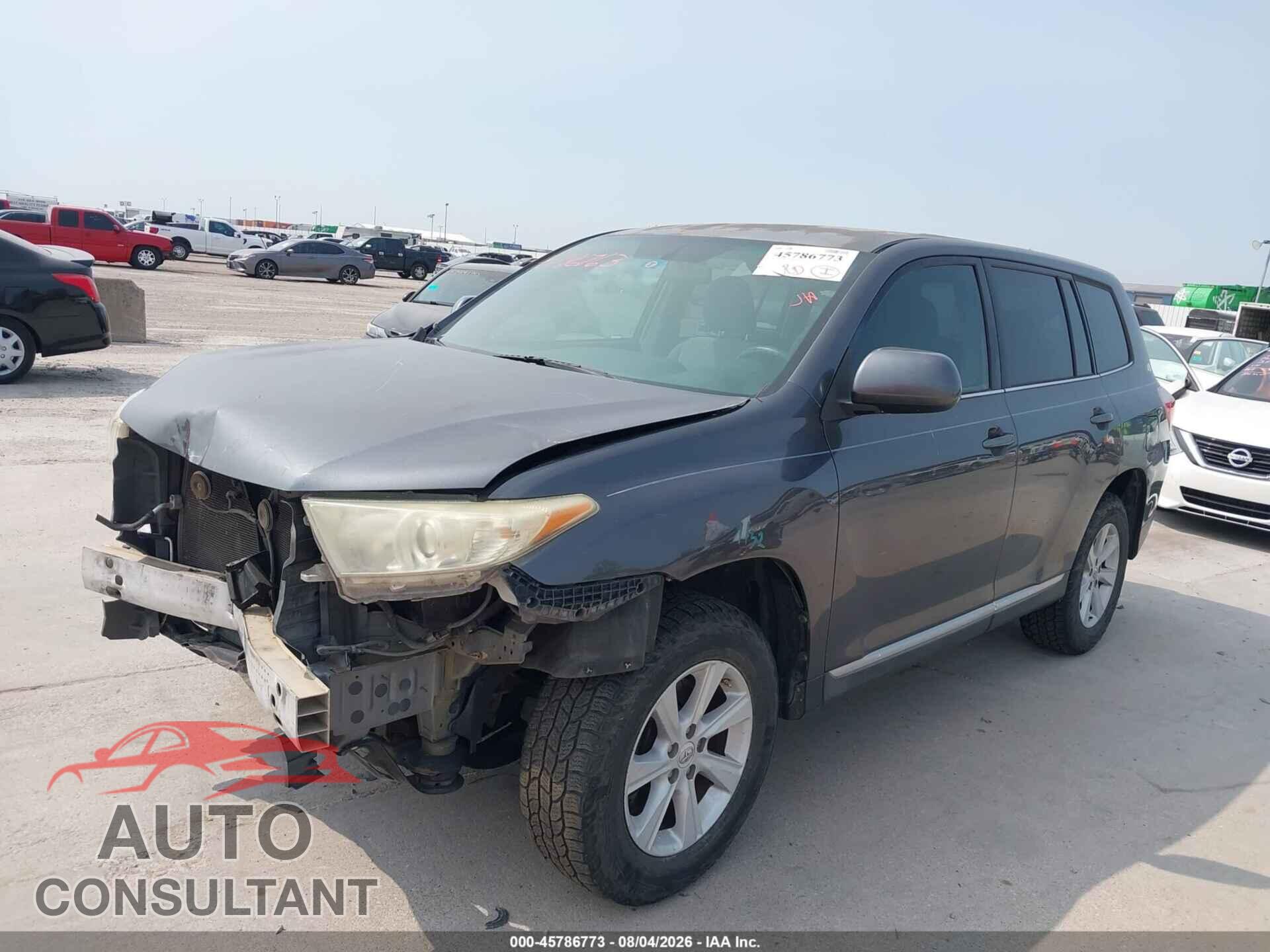 TOYOTA HIGHLANDER 2013 - 5TDZA3EH8DS035229
