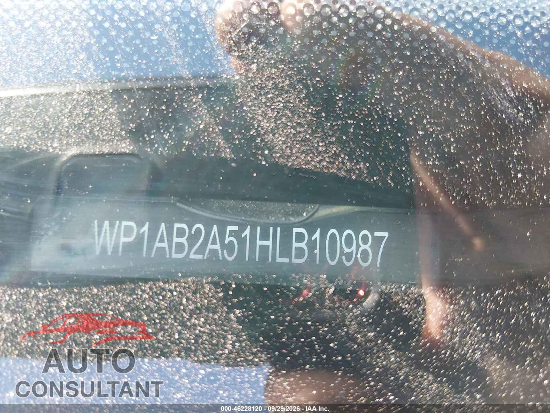 PORSCHE MACAN 2017 - WP1AB2A51HLB10987