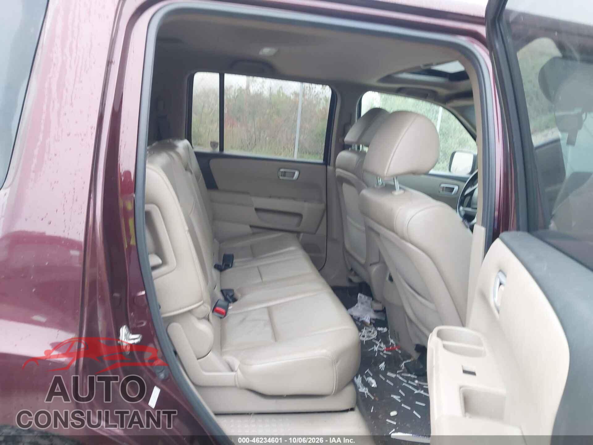 HONDA PILOT 2012 - 5FNYF4H59CB070319