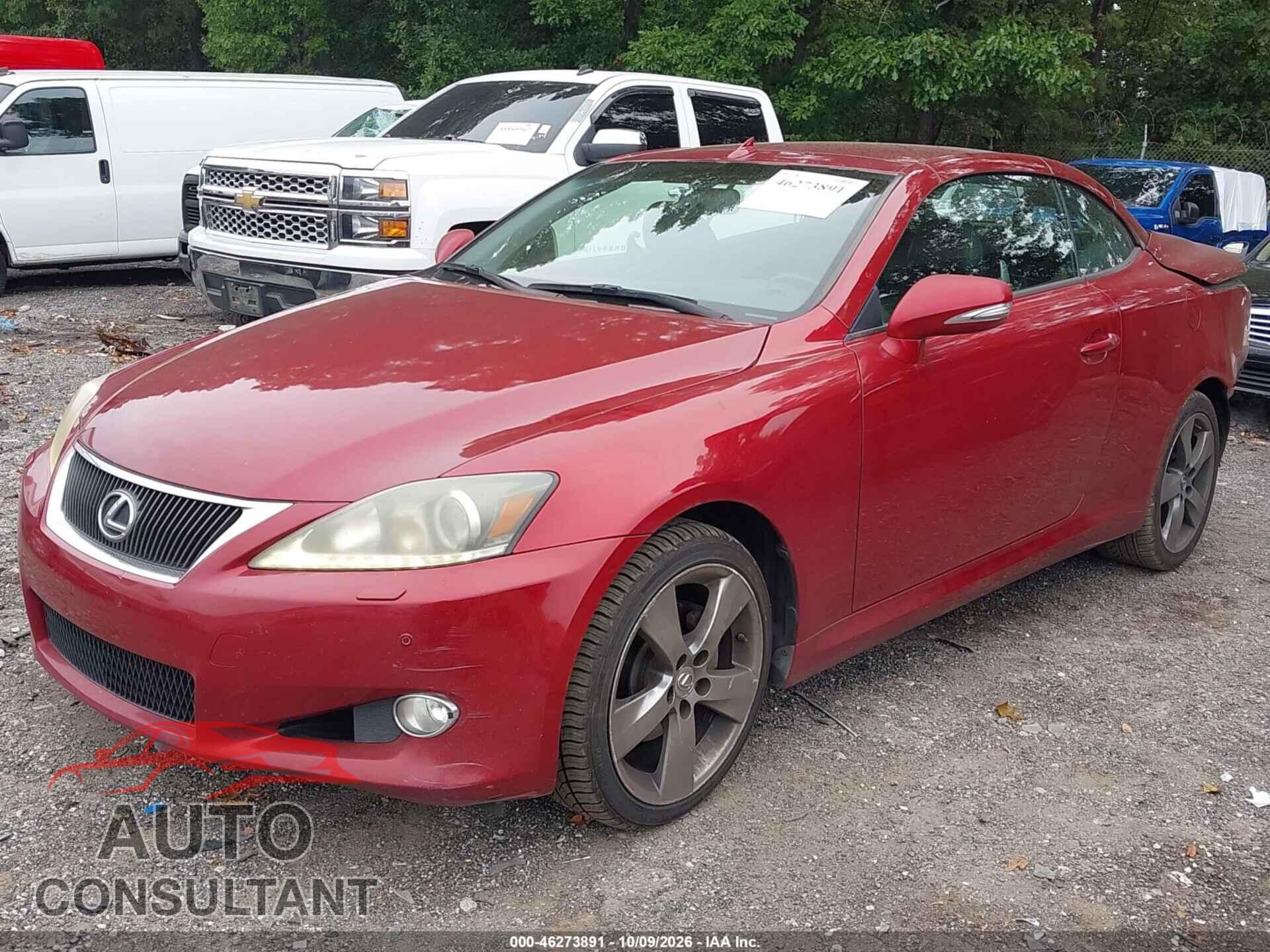 LEXUS IS 250C 2011 - JTHFF2C26B2521148