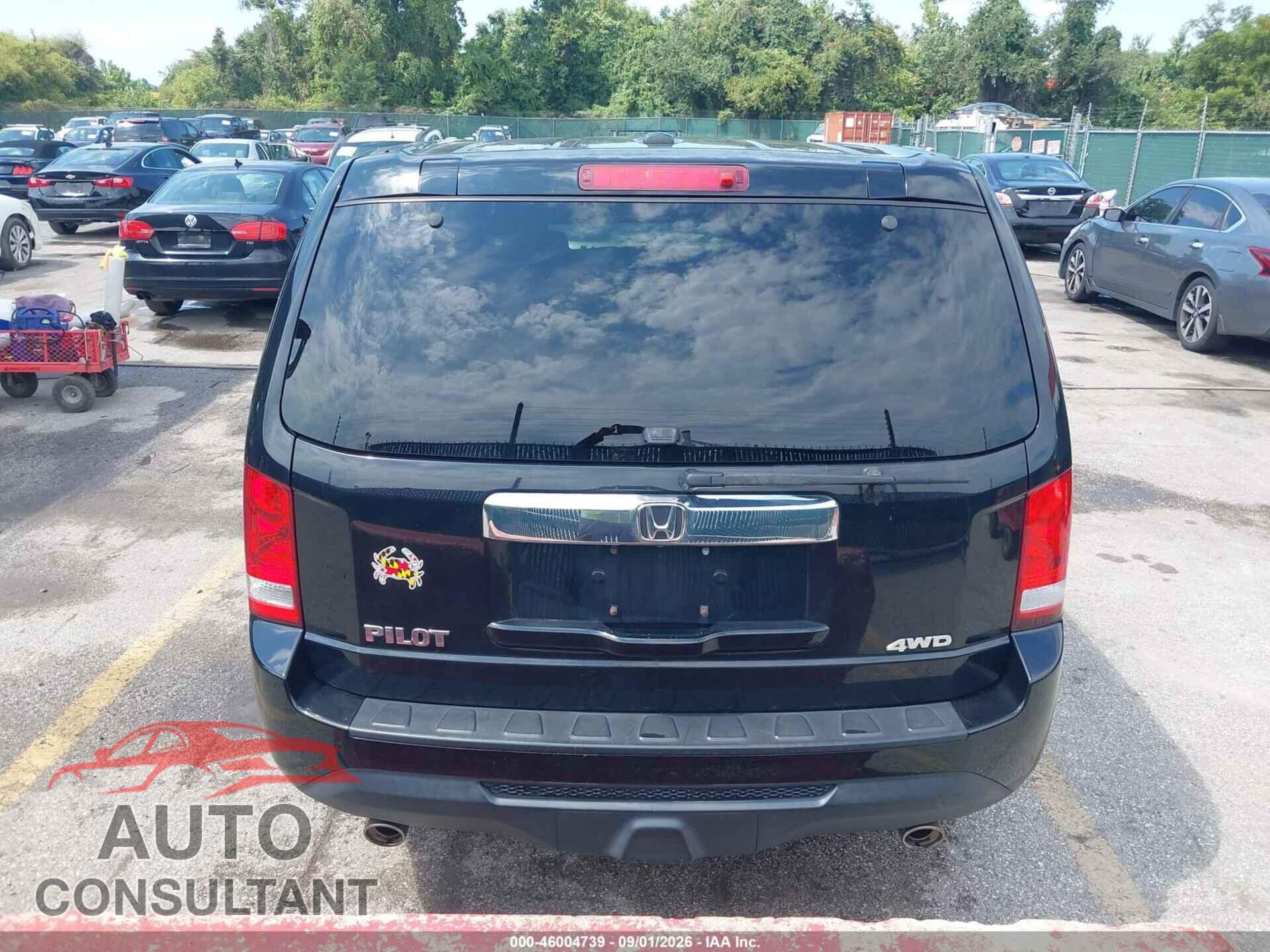 HONDA PILOT 2012 - 5FNYF4H74CB065921