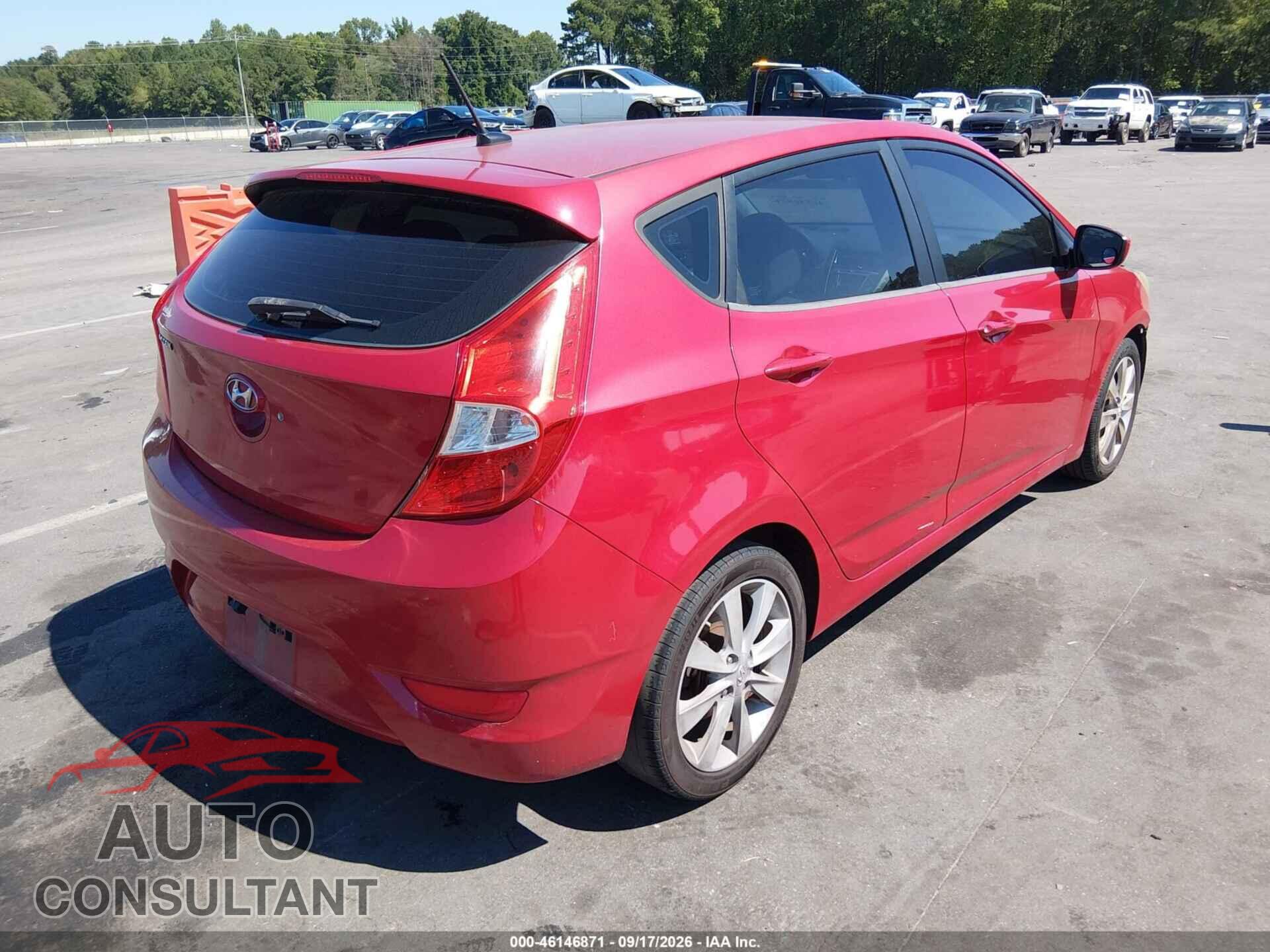 HYUNDAI ACCENT 2012 - KMHCU5AE7CU015094