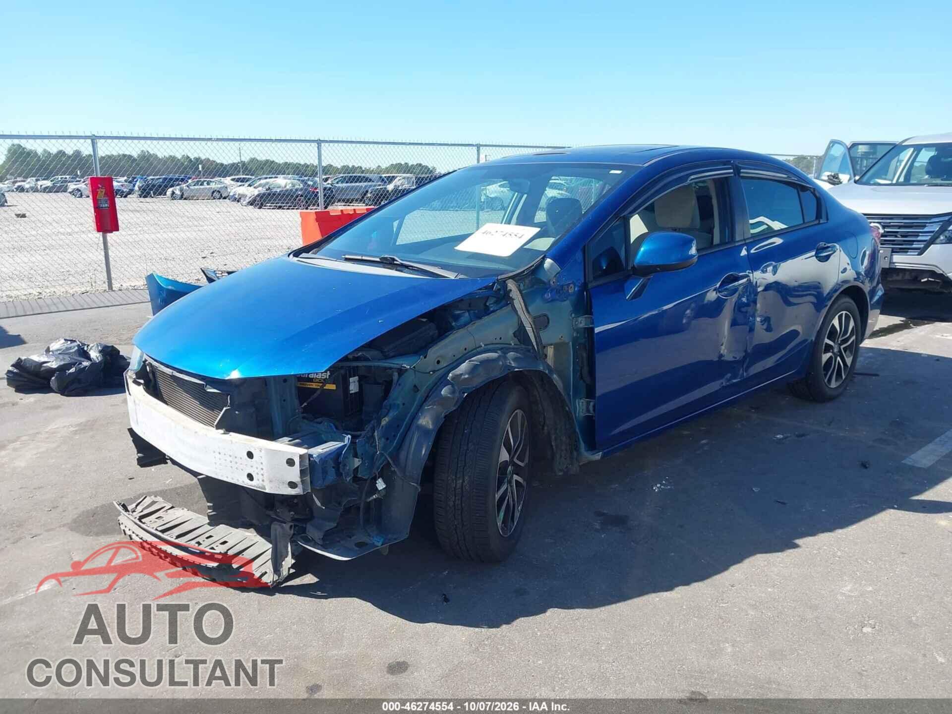 HONDA CIVIC 2013 - 19XFB2F82DE237597