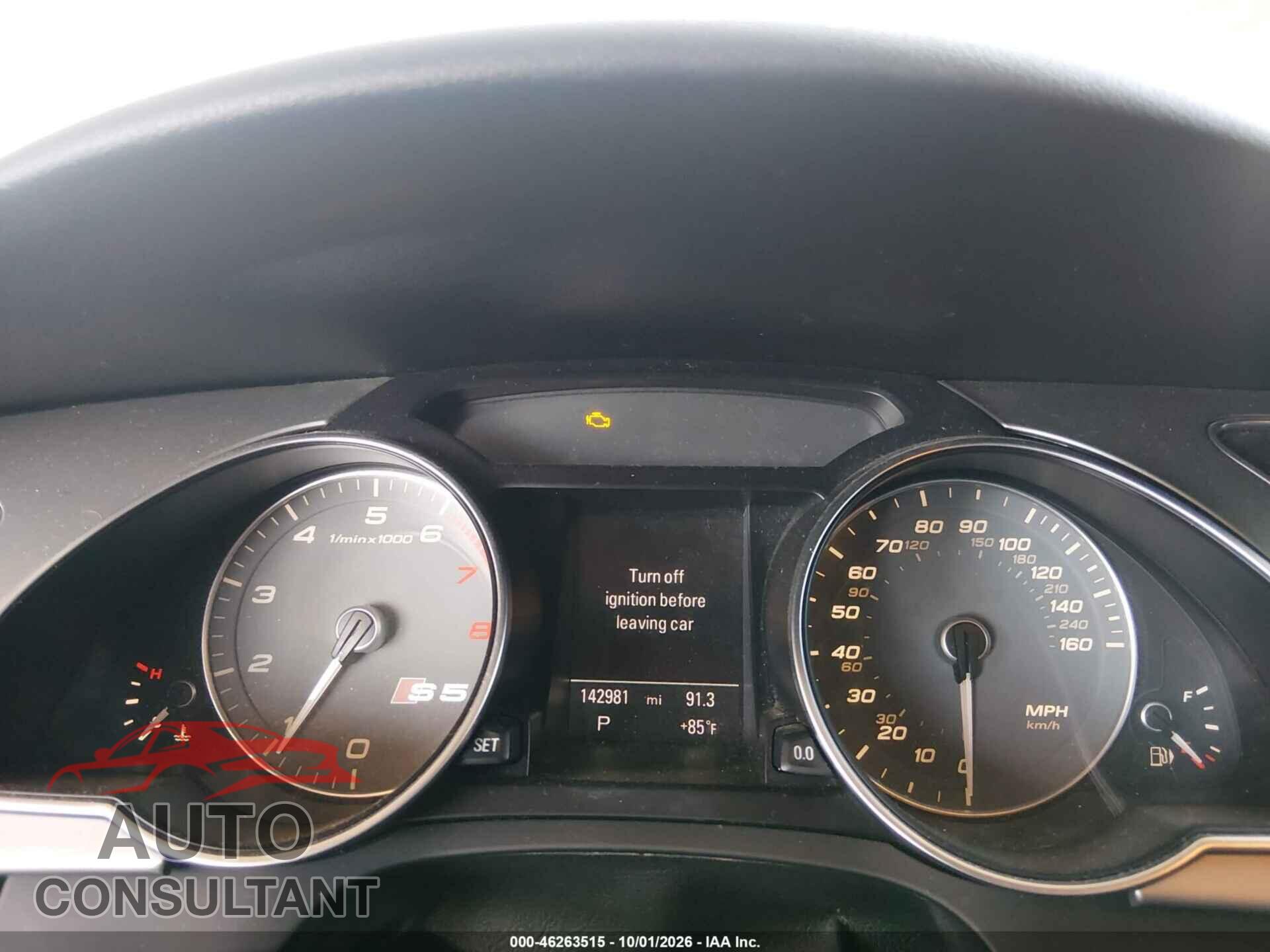 AUDI S5 2013 - WAUCGAFR2DA017397