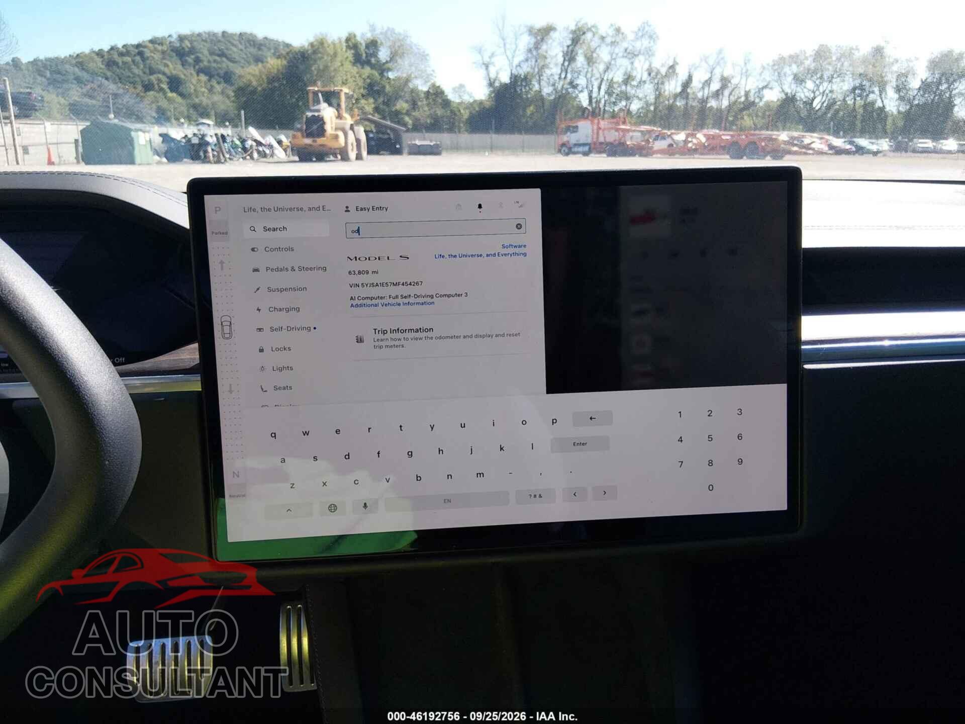 TESLA MODEL S 2021 - 5YJSA1E57MF454267