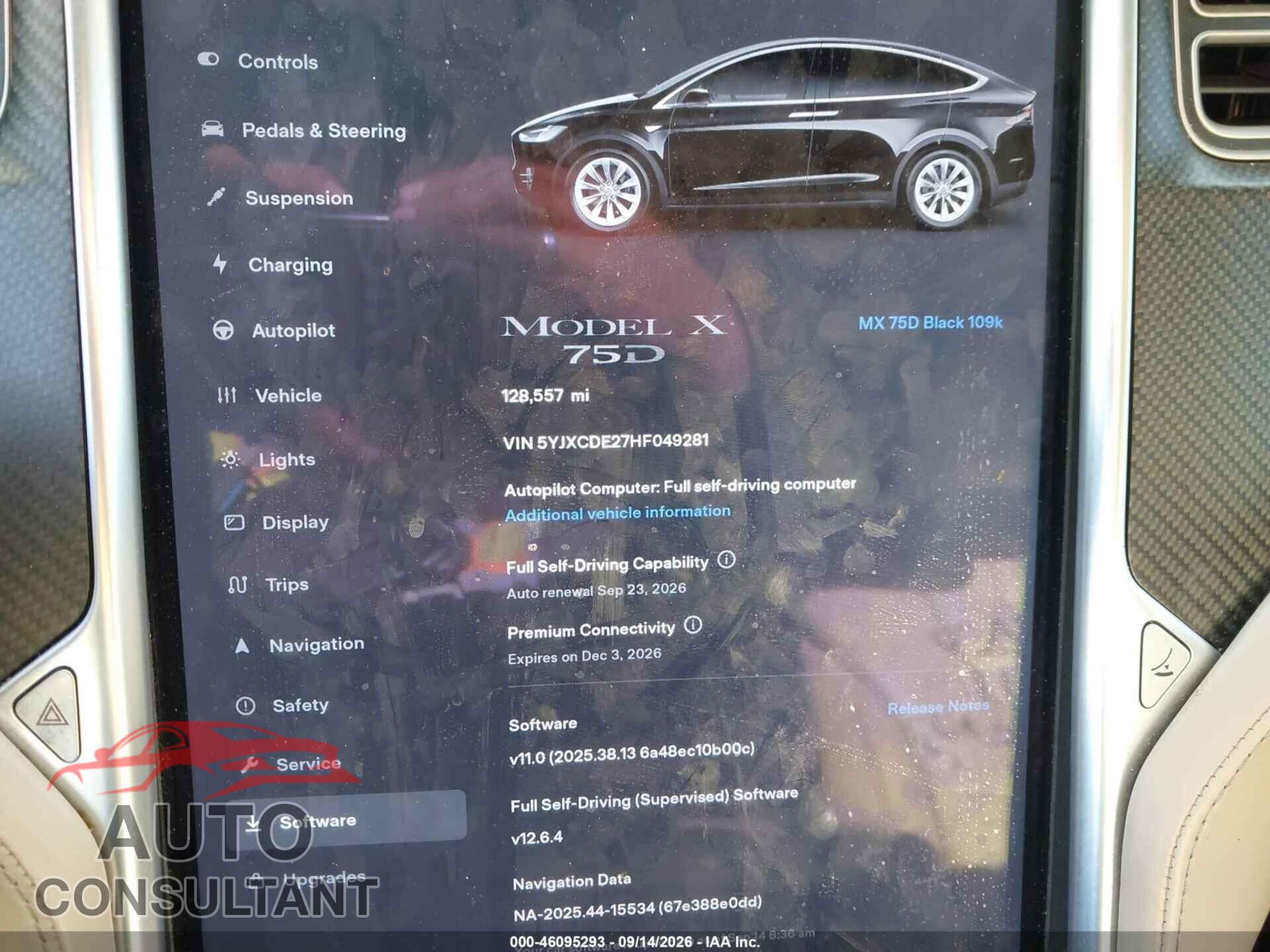 TESLA MODEL X 2017 - 5YJXCDE27HF049281