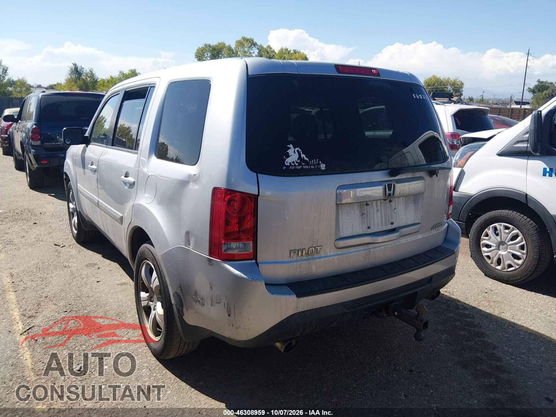 HONDA PILOT 2012 - 5FNYF4H71CB085446