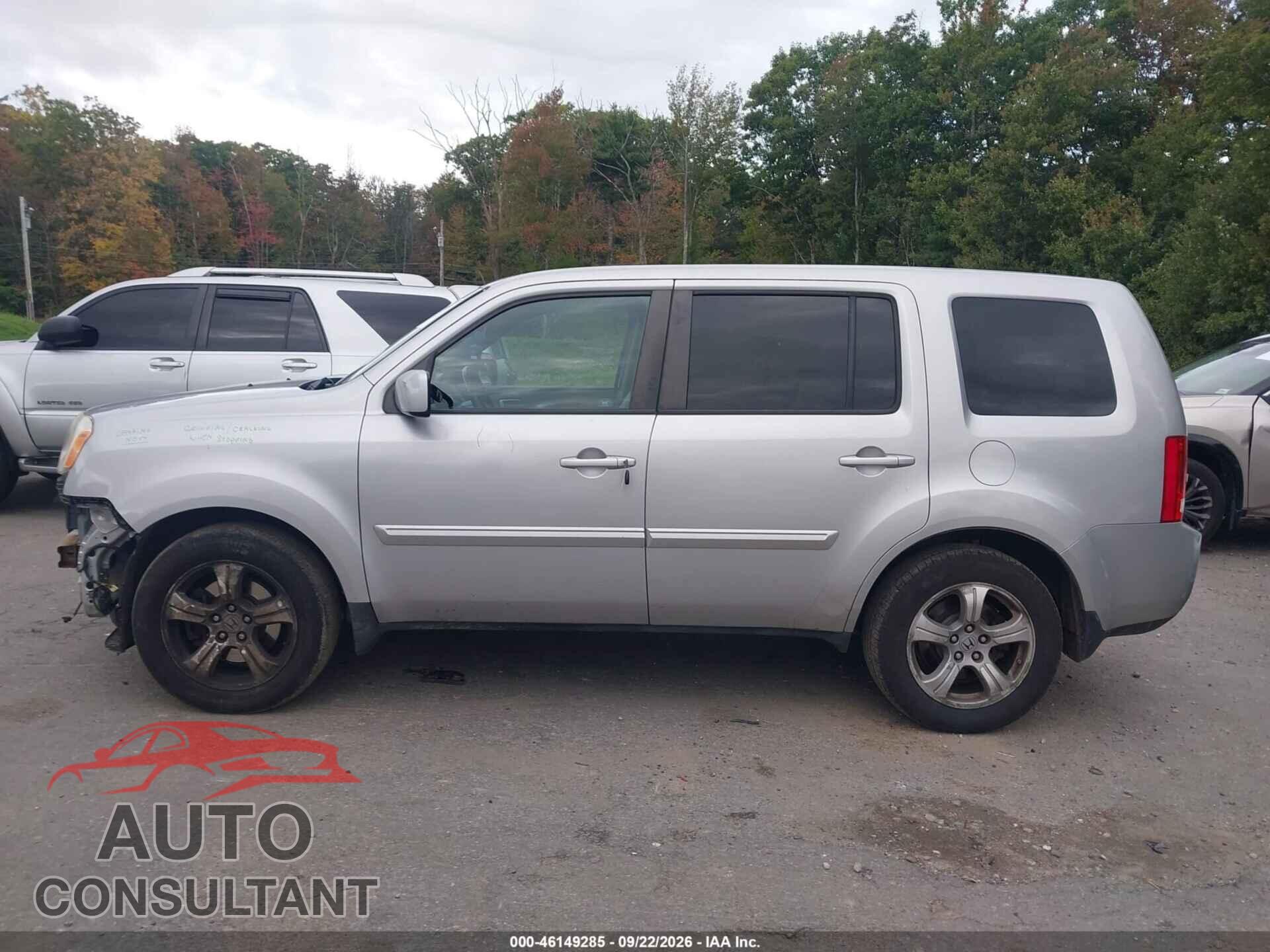 HONDA PILOT 2012 - 5FNYF4H55CB042128