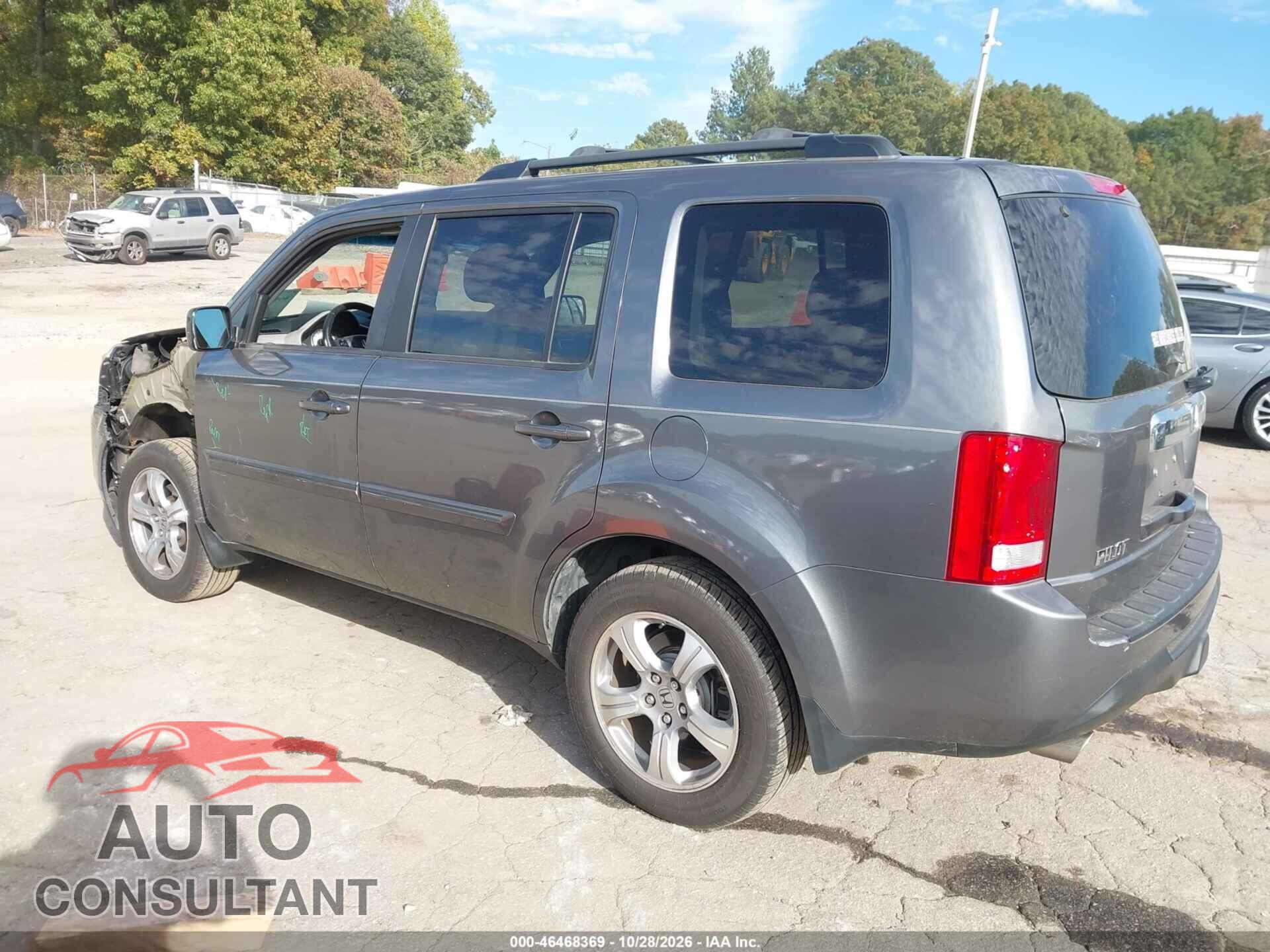 HONDA PILOT 2012 - 5FNYF3H58CB019226