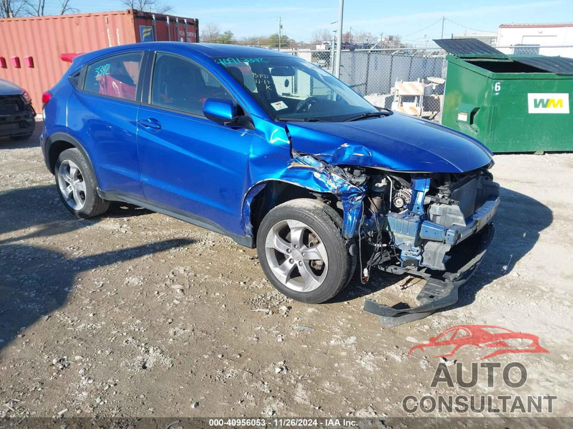 HONDA HR-V 2018 - 3CZRU6H35JG725047