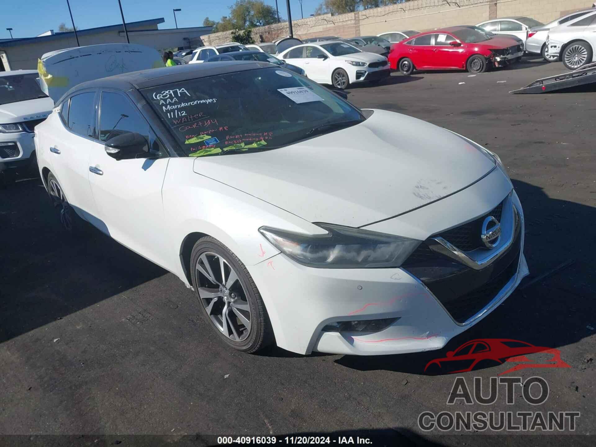 NISSAN MAXIMA 2017 - 1N4AA6AP1HC414582