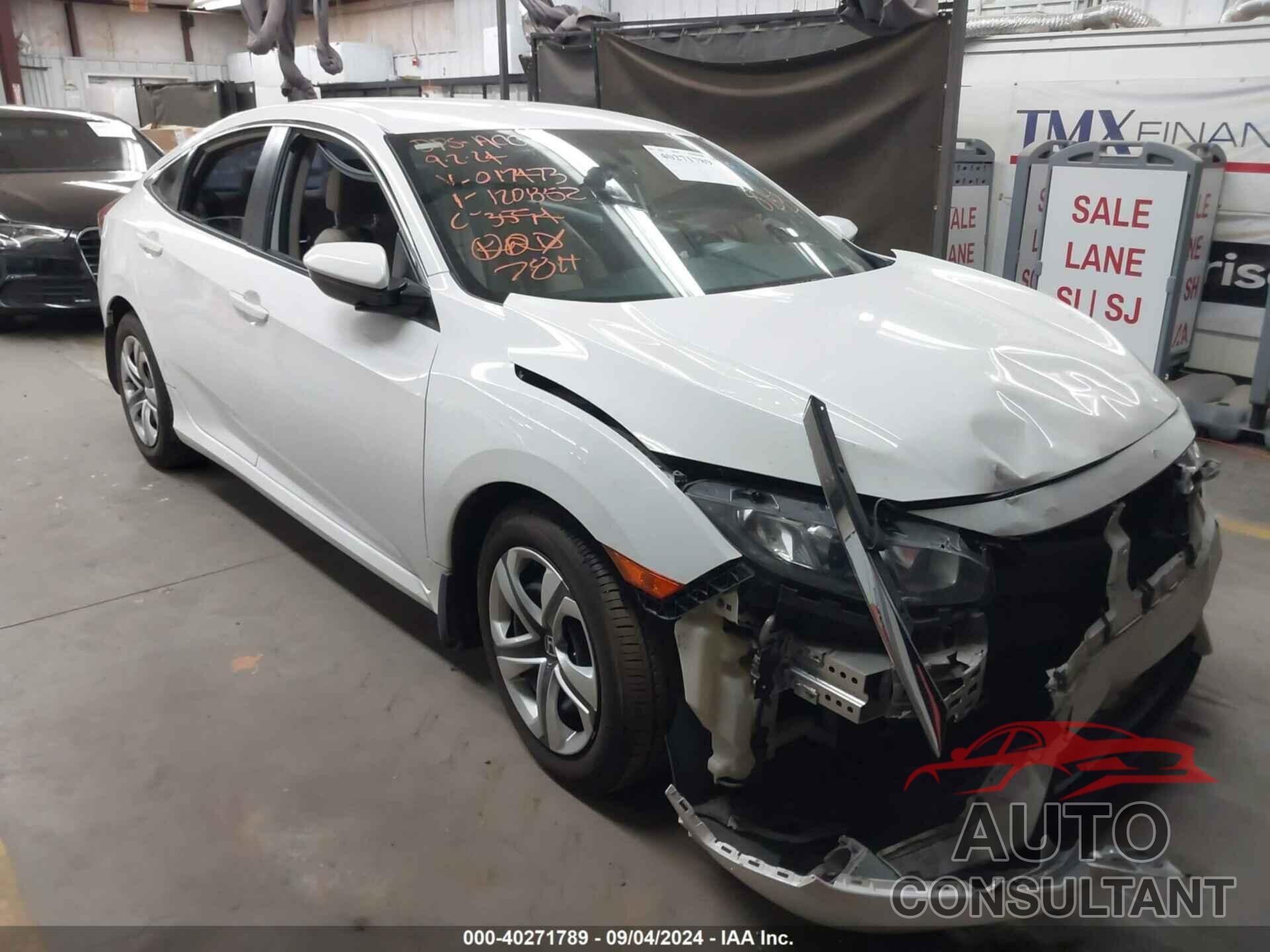 HONDA CIVIC 2018 - 19XFC2F54JE017473