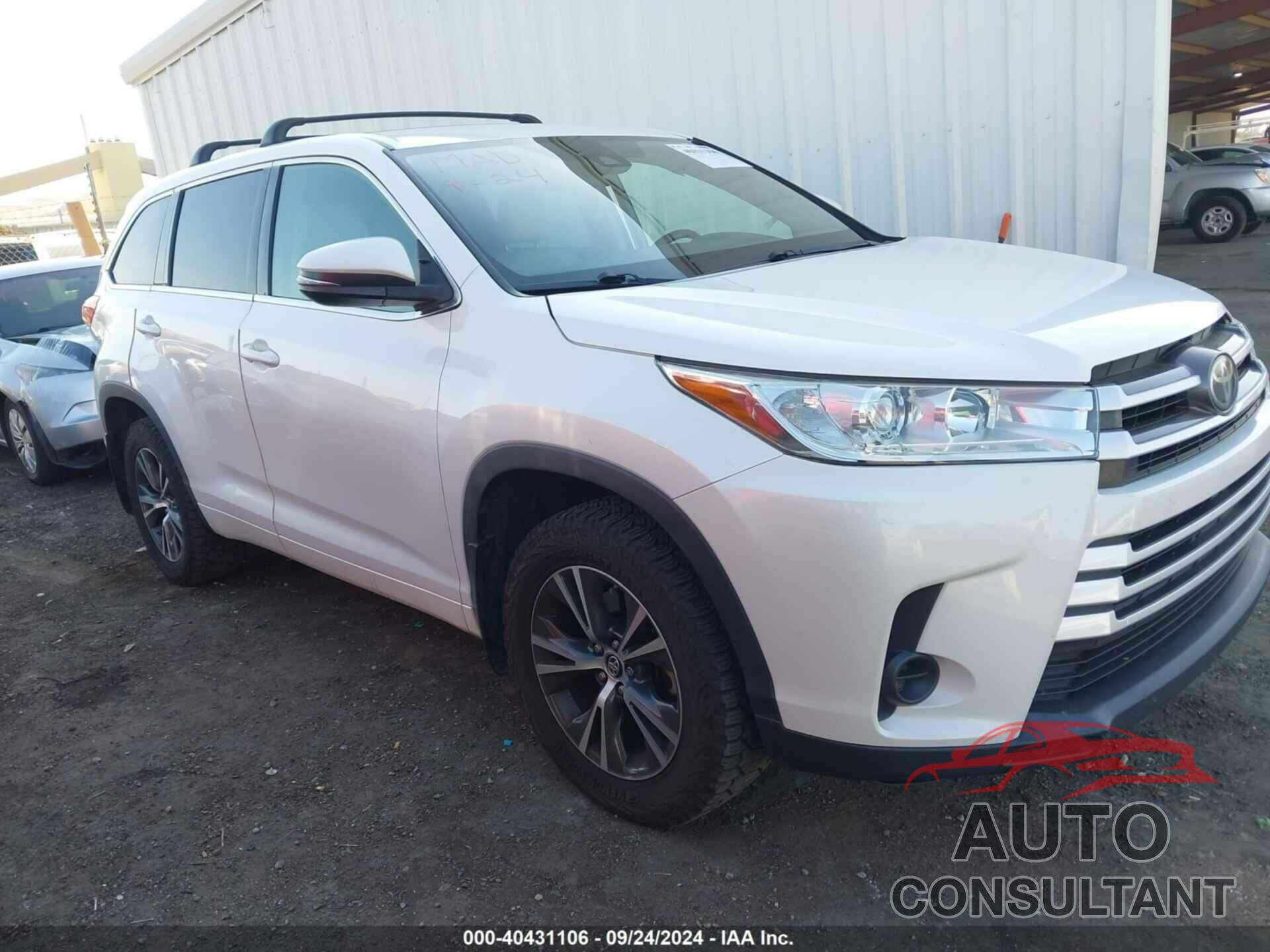 TOYOTA HIGHLANDER 2017 - 5TDBZRFH8HS386496