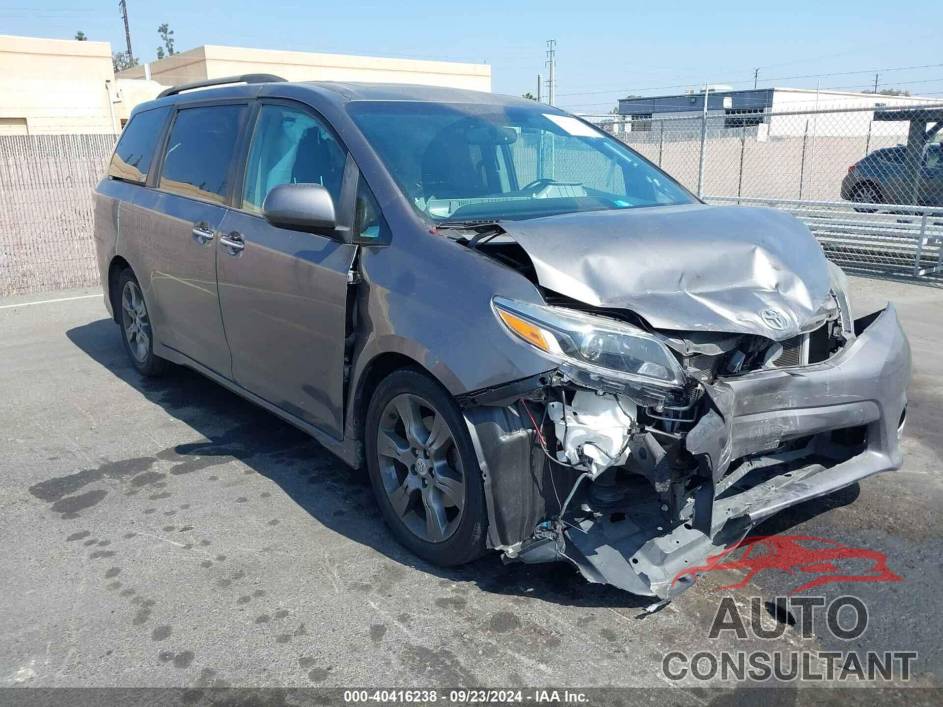 TOYOTA SIENNA 2016 - 5TDXK3DC3GS765273