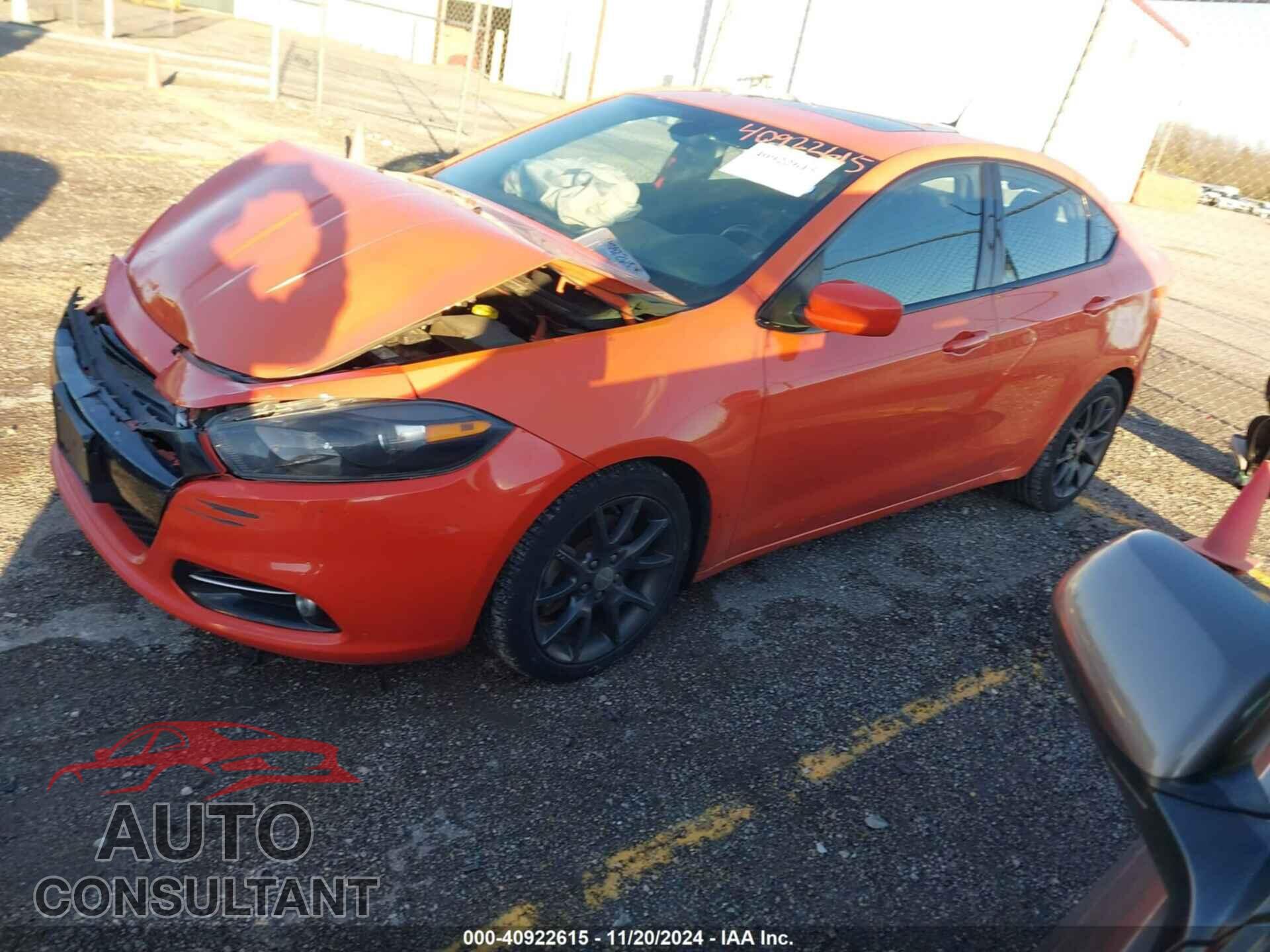 DODGE DART 2015 - 1C3CDFBB3FD277895