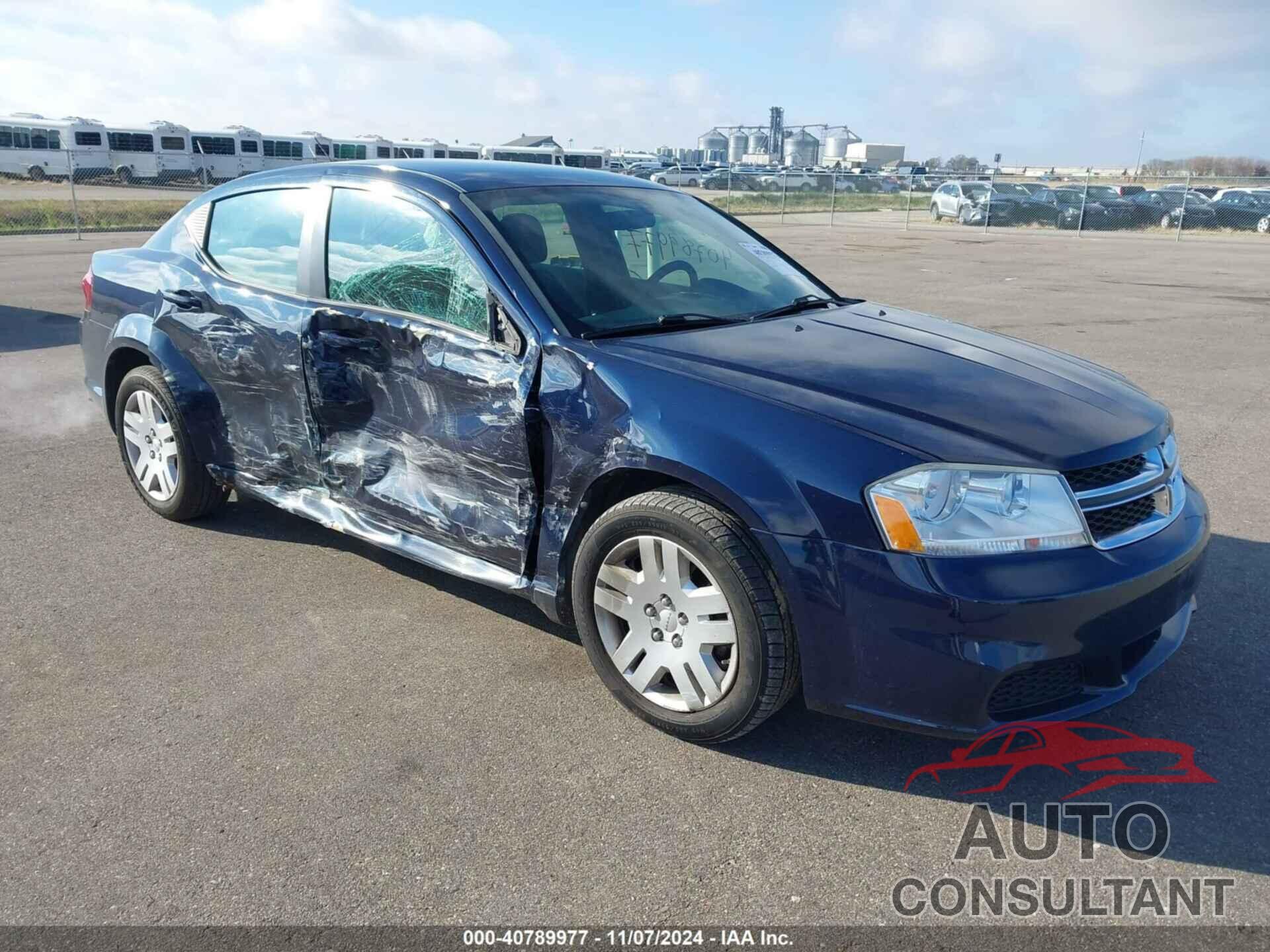 DODGE AVENGER 2013 - 1C3CDZAB4DN623060