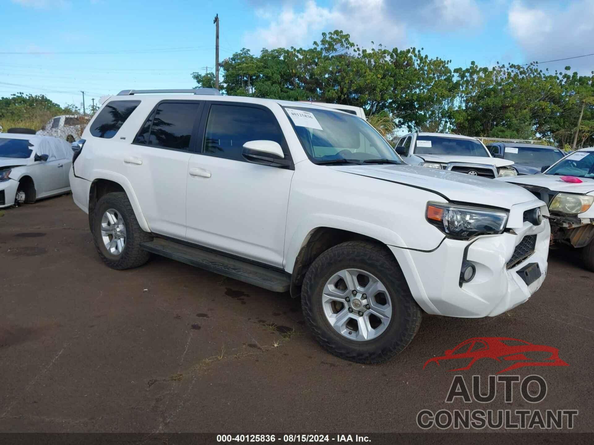 TOYOTA 4RUNNER 2016 - JTEZU5JR3G5131728