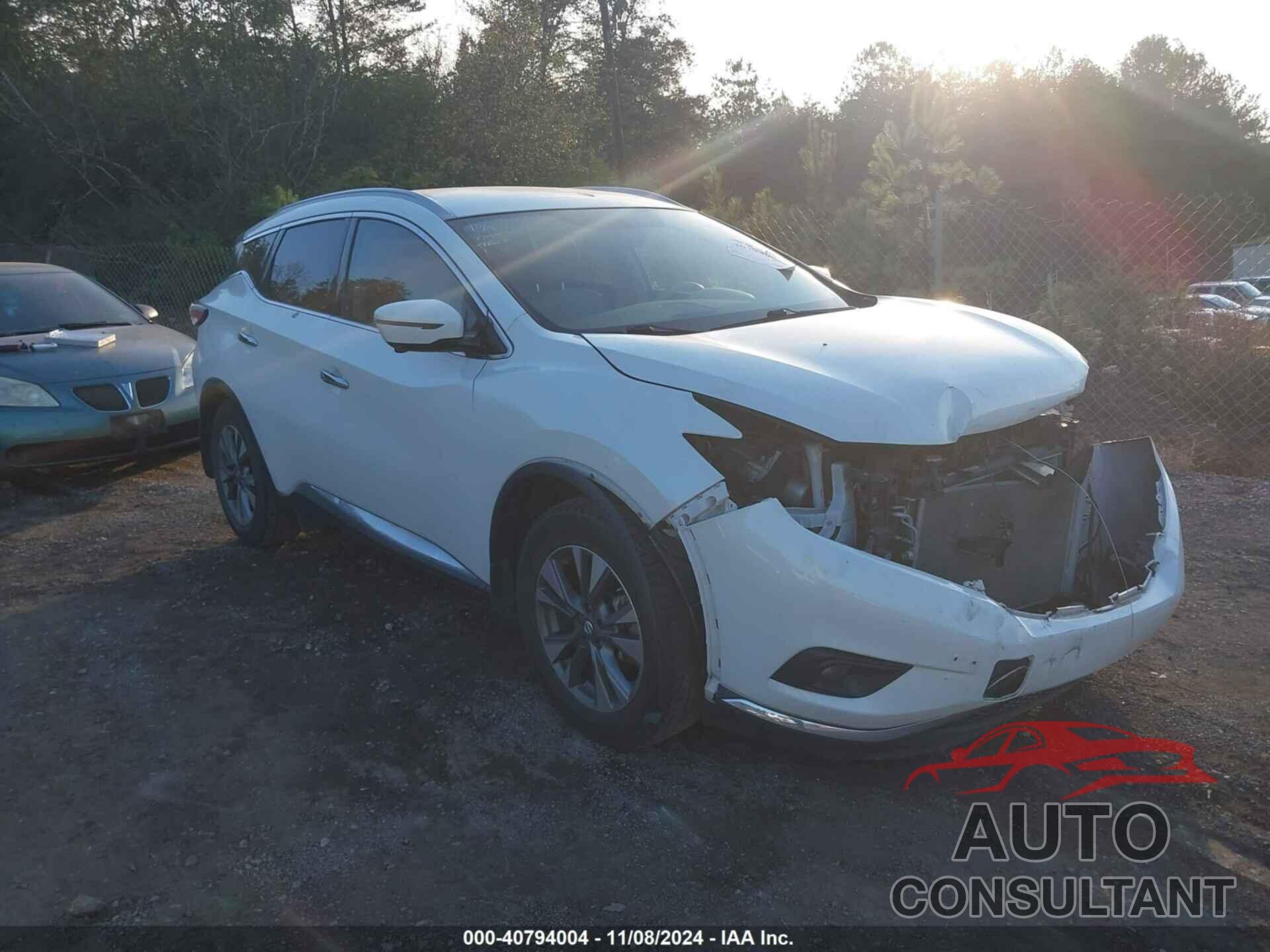 NISSAN MURANO 2017 - 5N1AZ2MG8HN144032