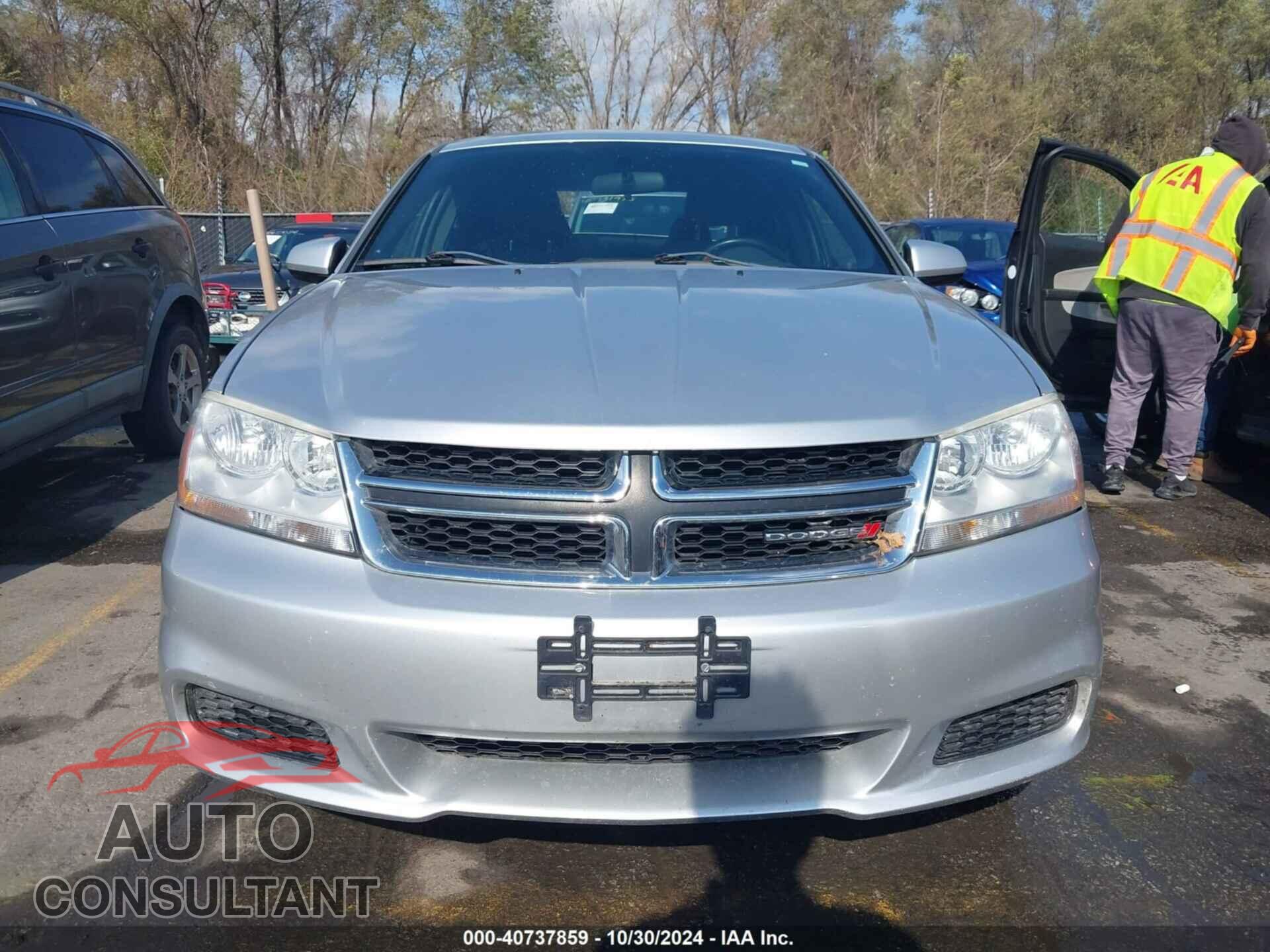 DODGE AVENGER 2012 - 1C3CDZCB2CN235224