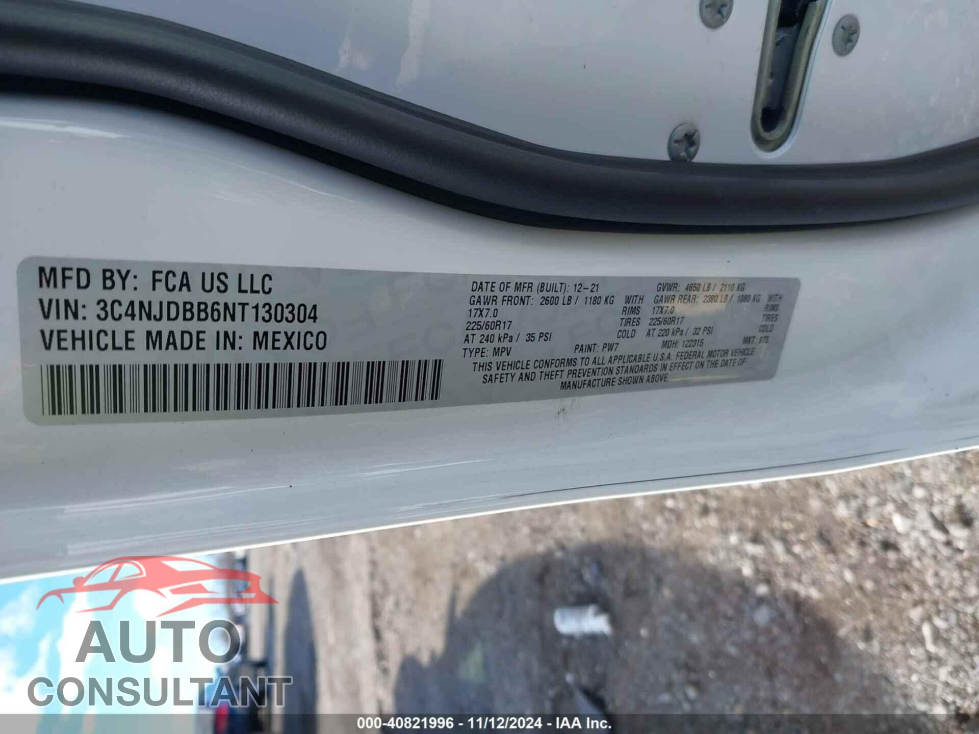 JEEP COMPASS 2022 - 3C4NJDBB6NT130304