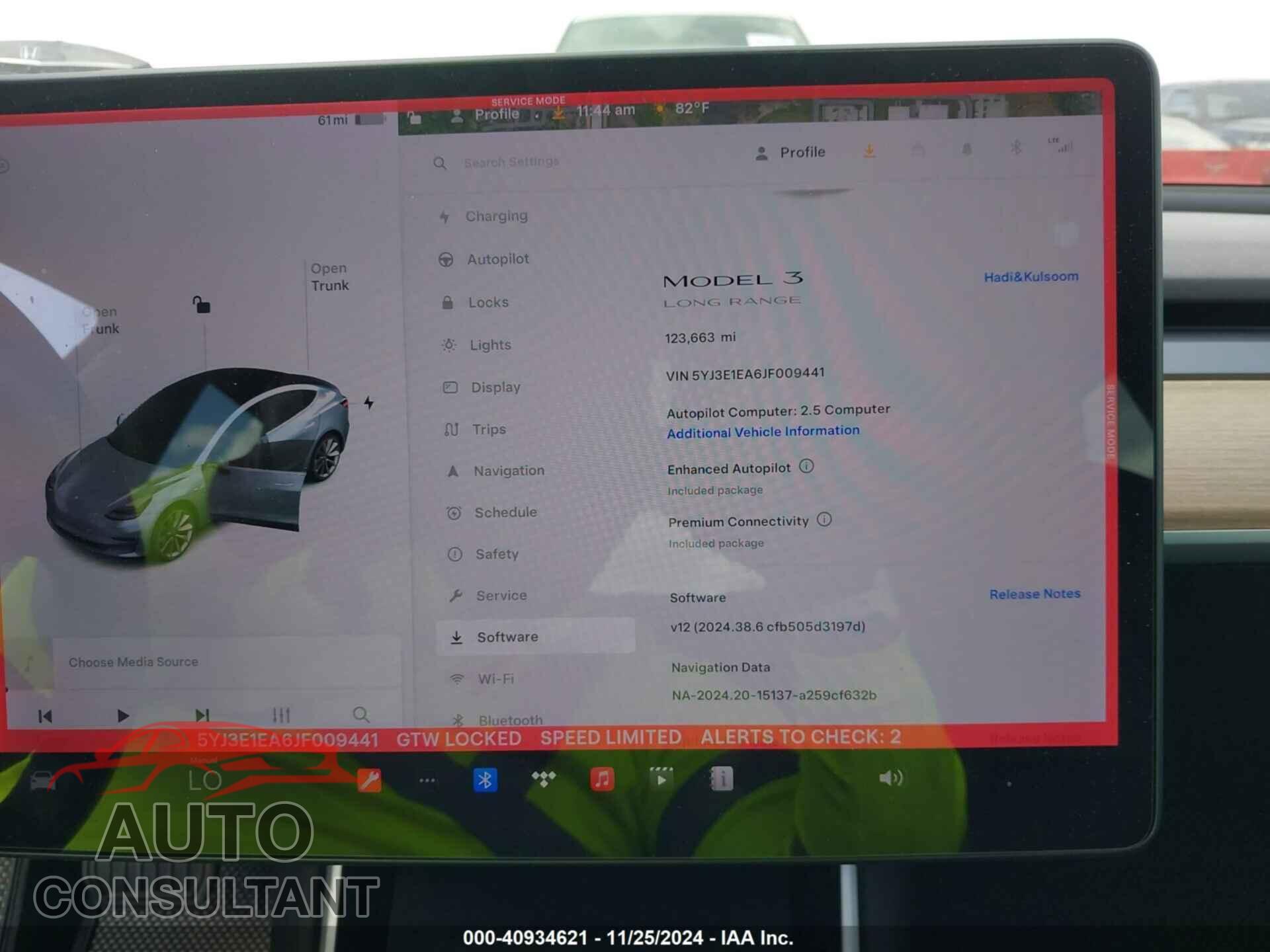 TESLA MODEL 3 2018 - 5YJ3E1EA6JF009441