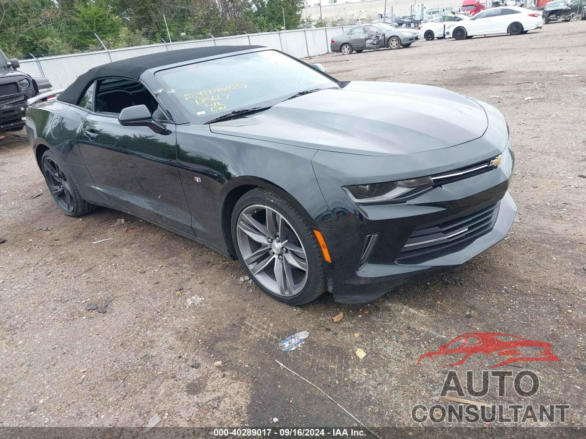 CHEVROLET CAMARO 2017 - 1G1FD3DS1H0135617