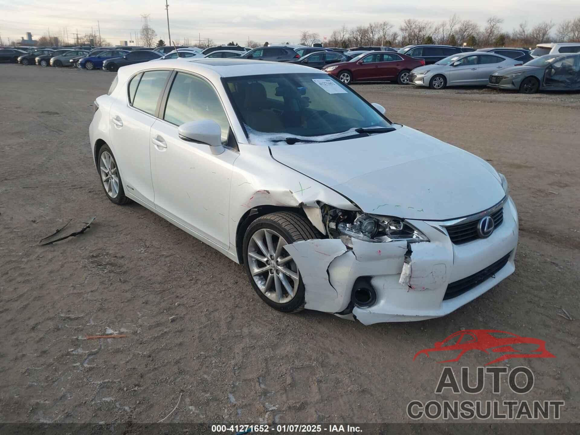 LEXUS CT 200H 2012 - JTHKD5BH9C2098935