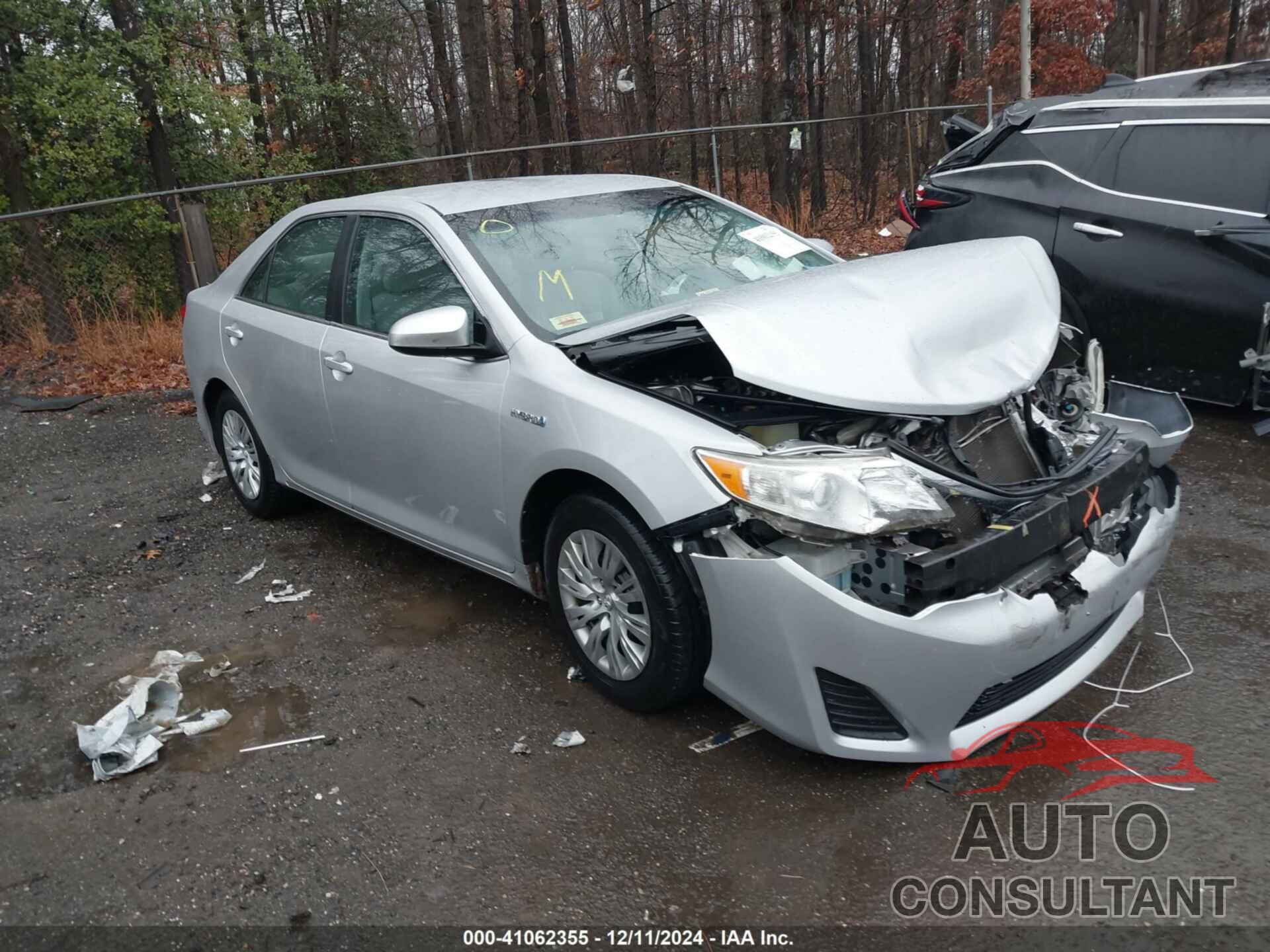 TOYOTA CAMRY HYBRID 2012 - 4T1BD1FK0CU059442