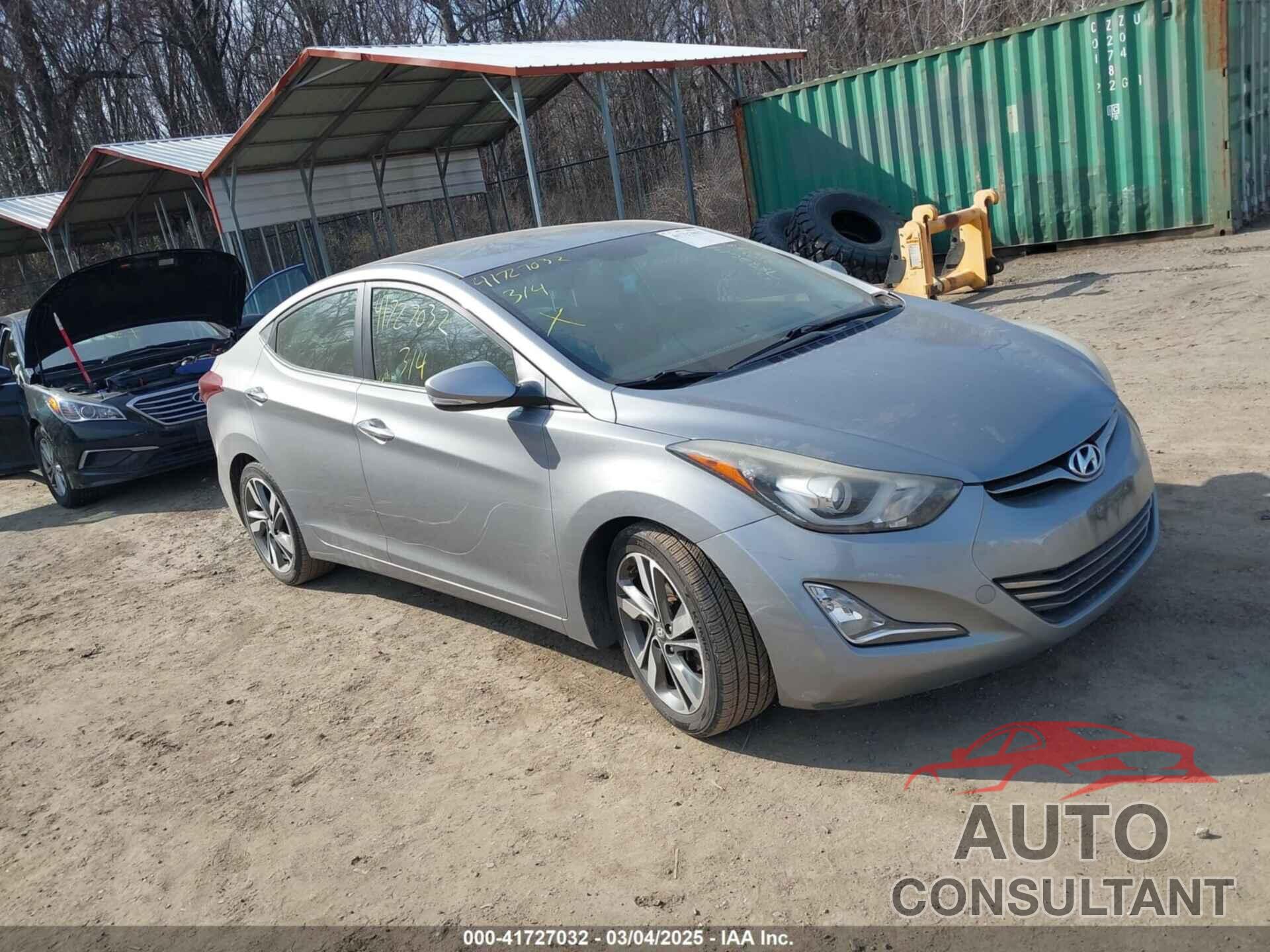 HYUNDAI ELANTRA 2015 - KMHDH4AEXFU381588