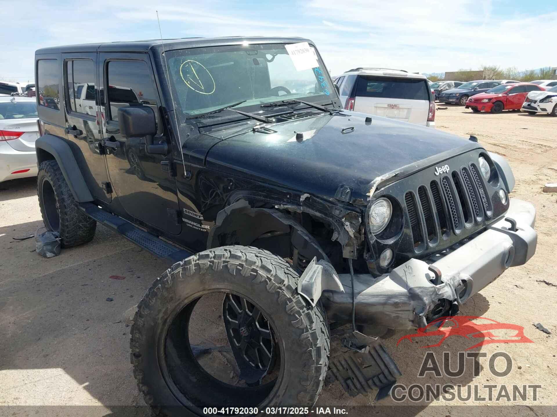 JEEP WRANGLER UNLIMITED 2017 - 1C4HJWDG5HL634778