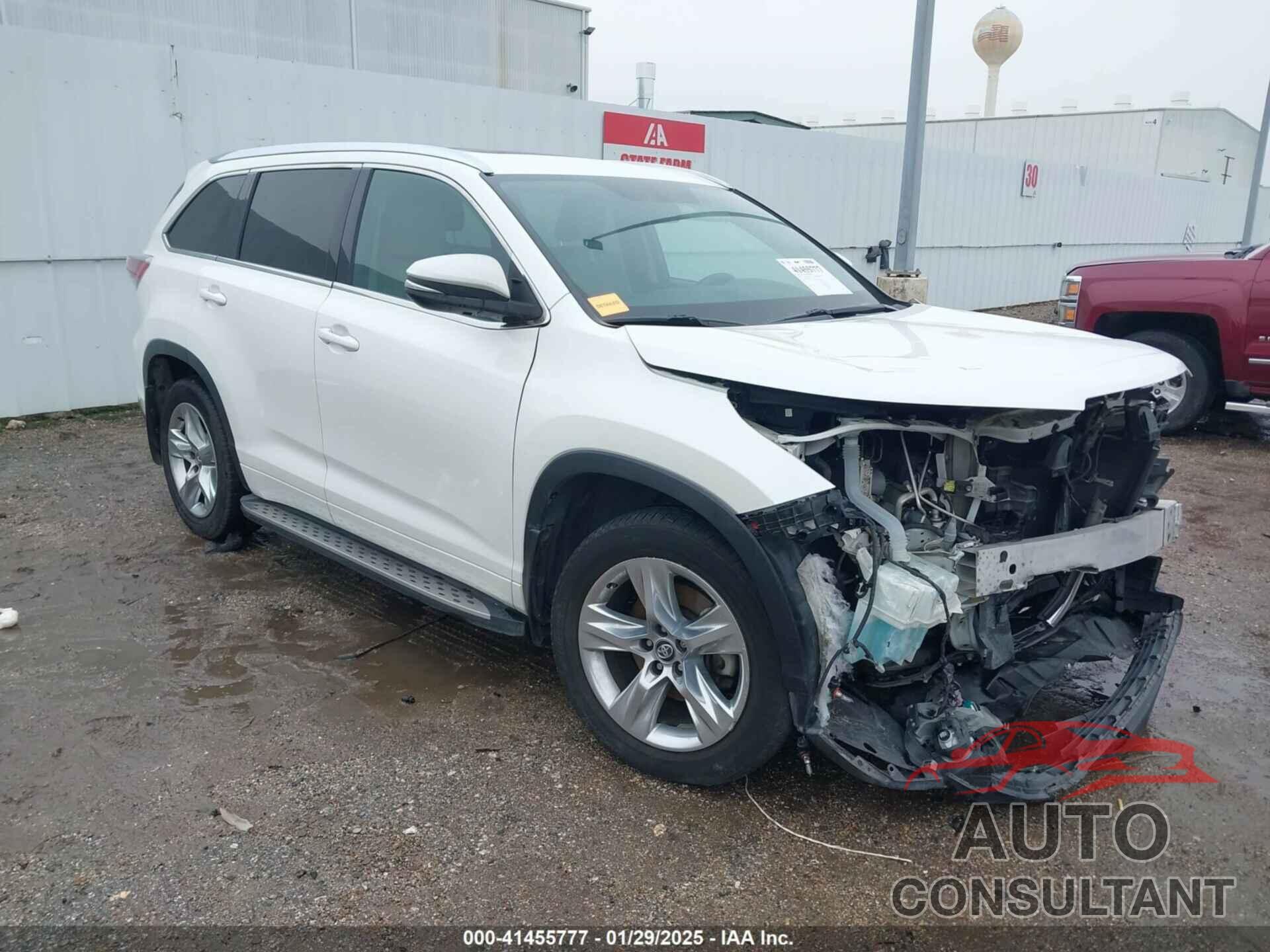 TOYOTA HIGHLANDER 2016 - 5TDYKRFH4GS178547