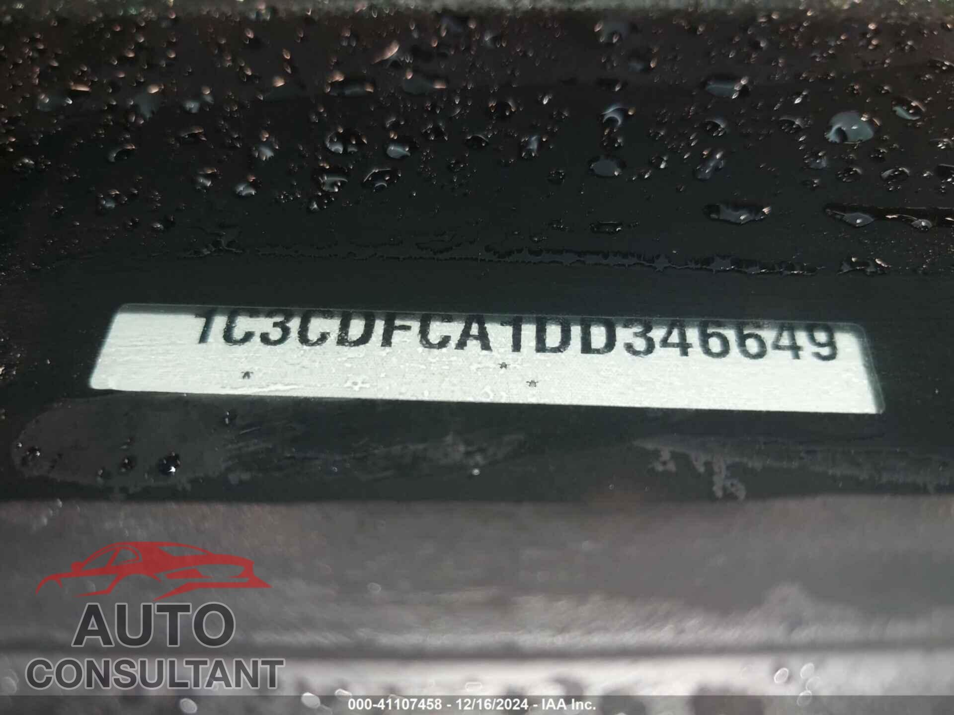 DODGE DART 2013 - 1C3CDFCA1DD346649