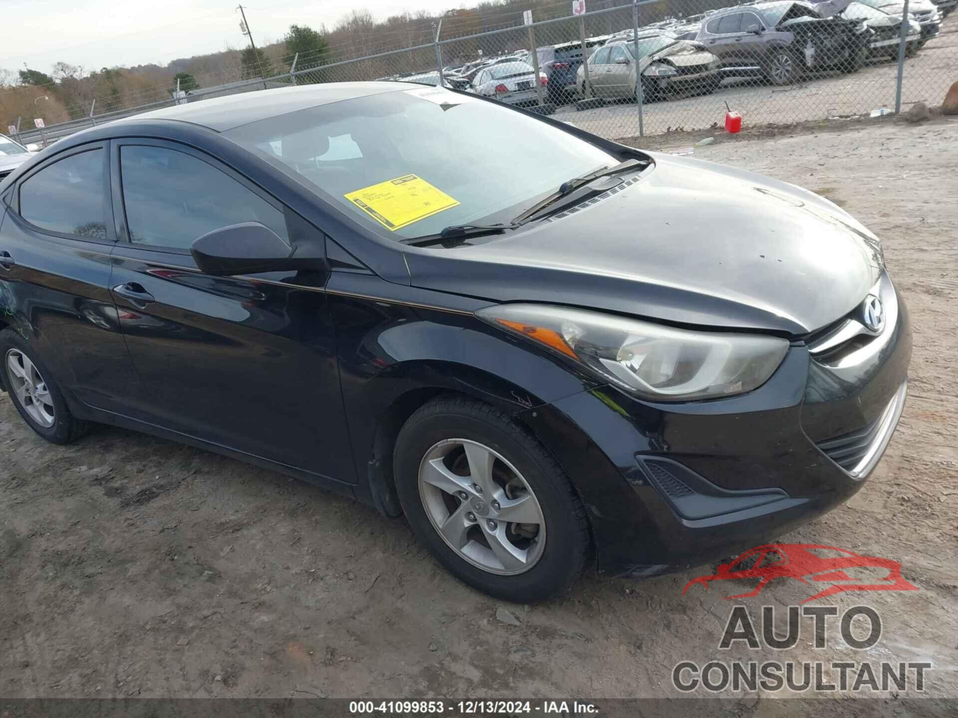 HYUNDAI ELANTRA 2014 - KMHDH4AE5EU084033