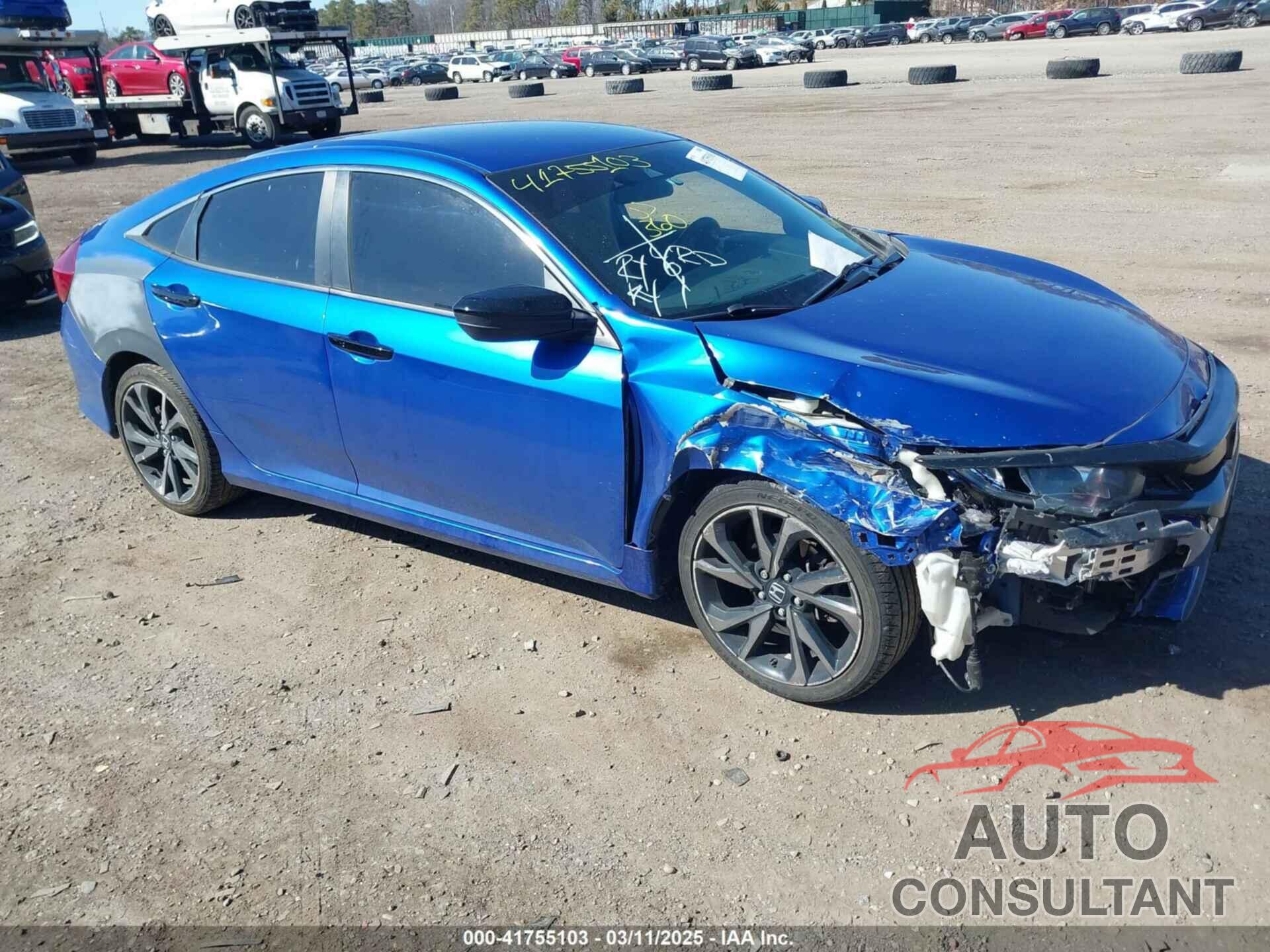 HONDA CIVIC 2019 - 2HGFC2F87KH592734